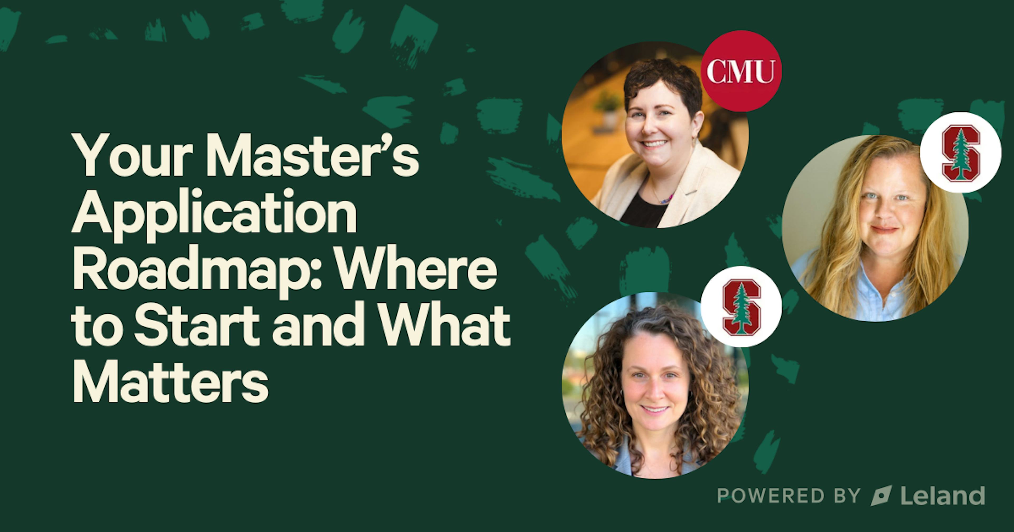 Your Master’s Application Roadmap: Where to Start and What Matters