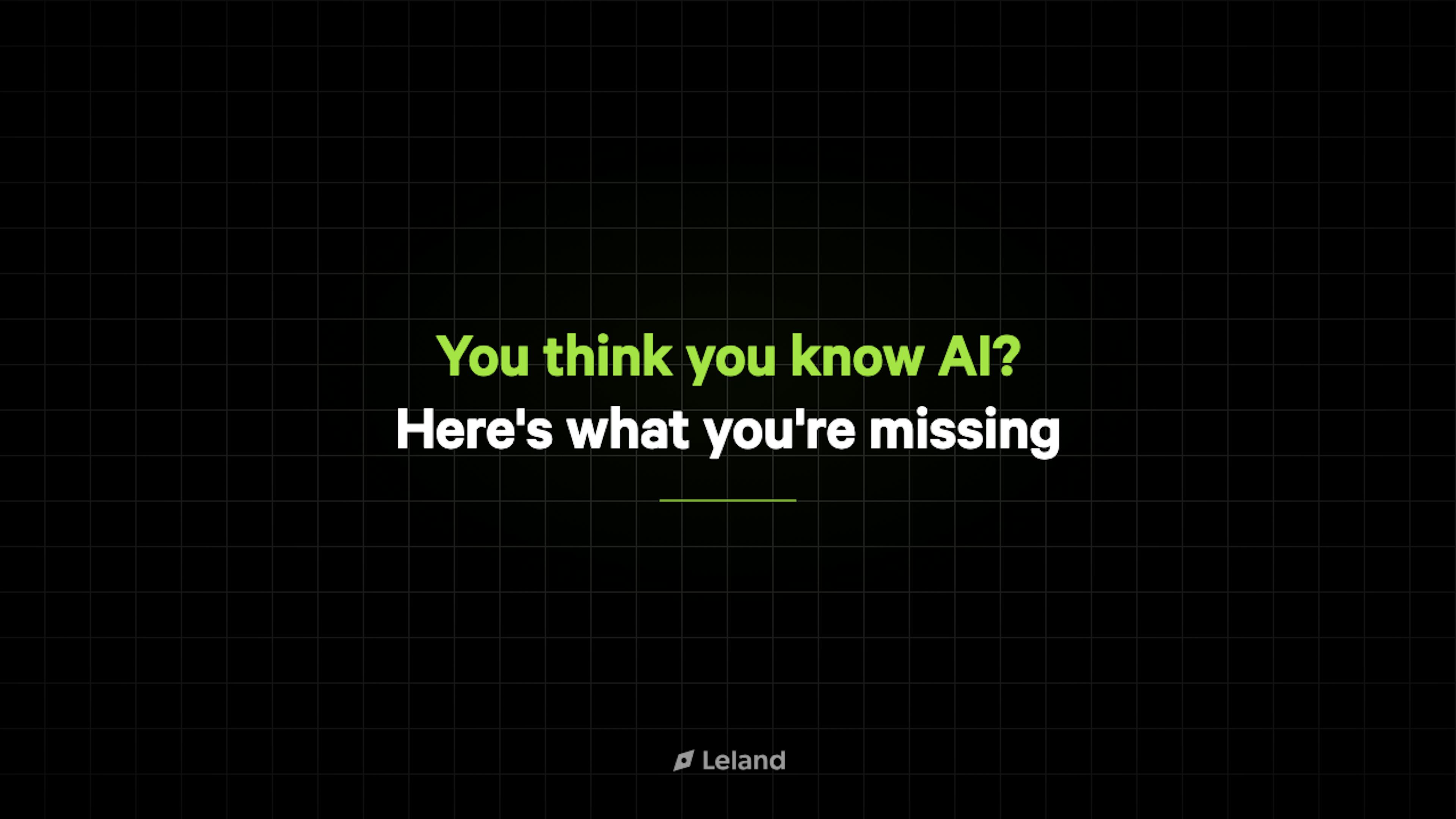 You think you know AI? Here's what you're missing