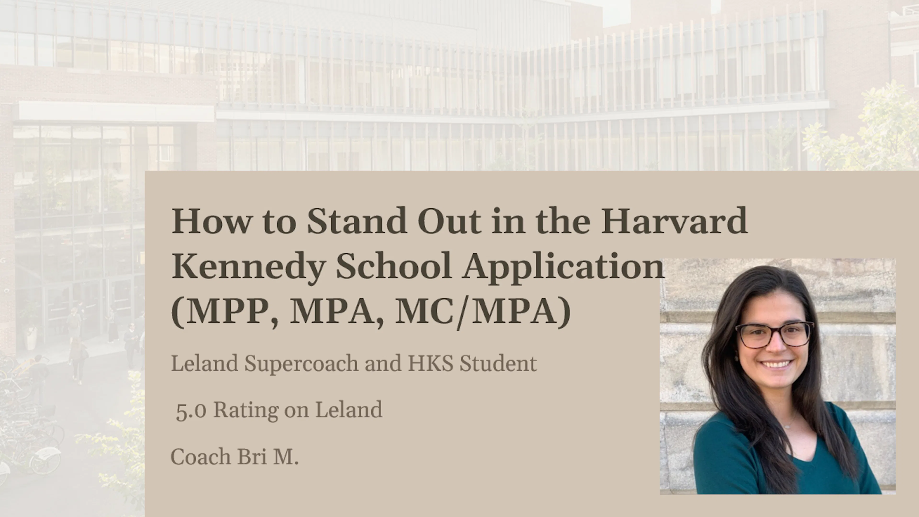How to Stand Out in the Harvard Kennedy School Application (MPP, MPA, MC/MPA)
