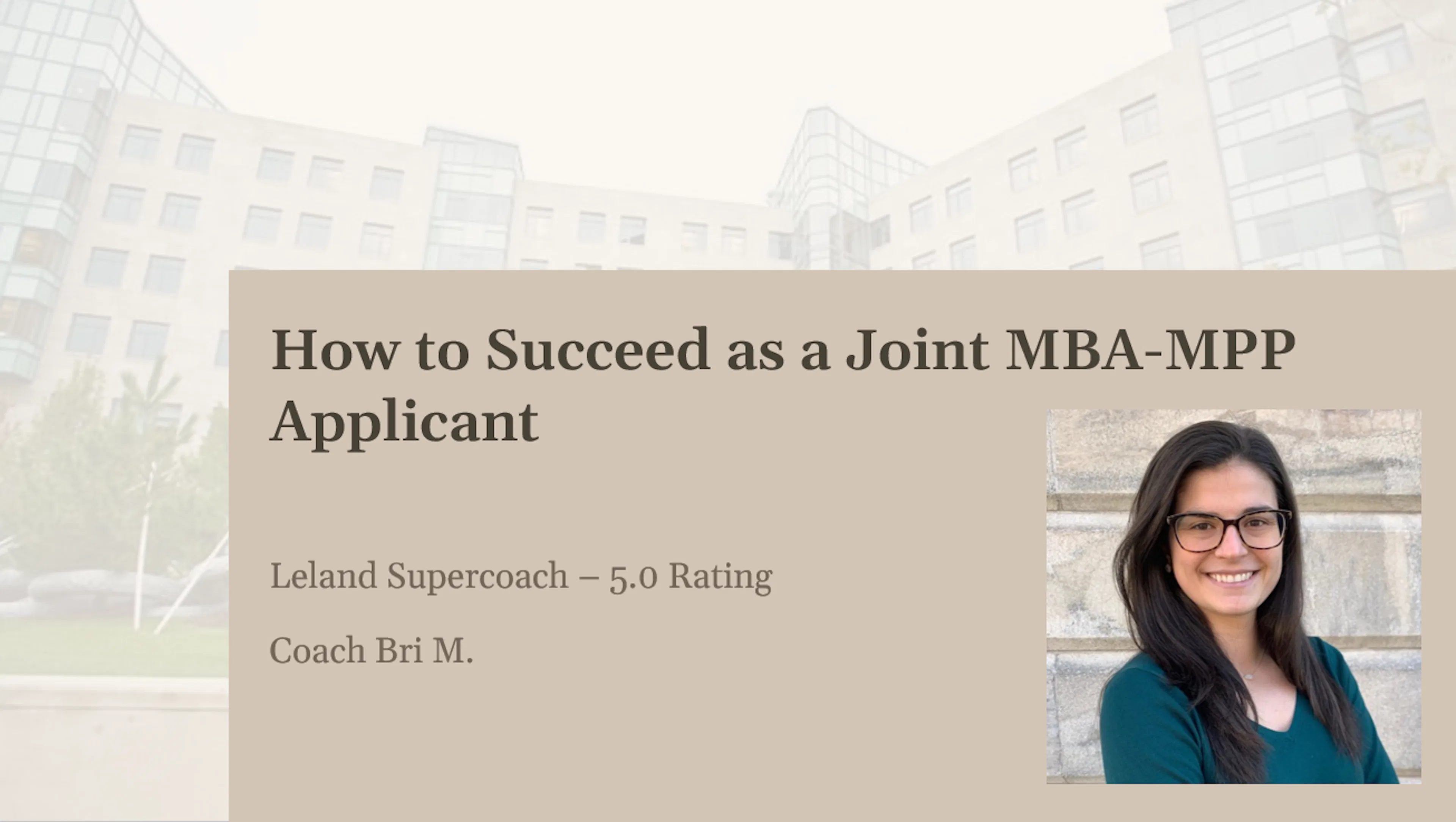 How to Succeed as a Joint MBA-MPP Applicant