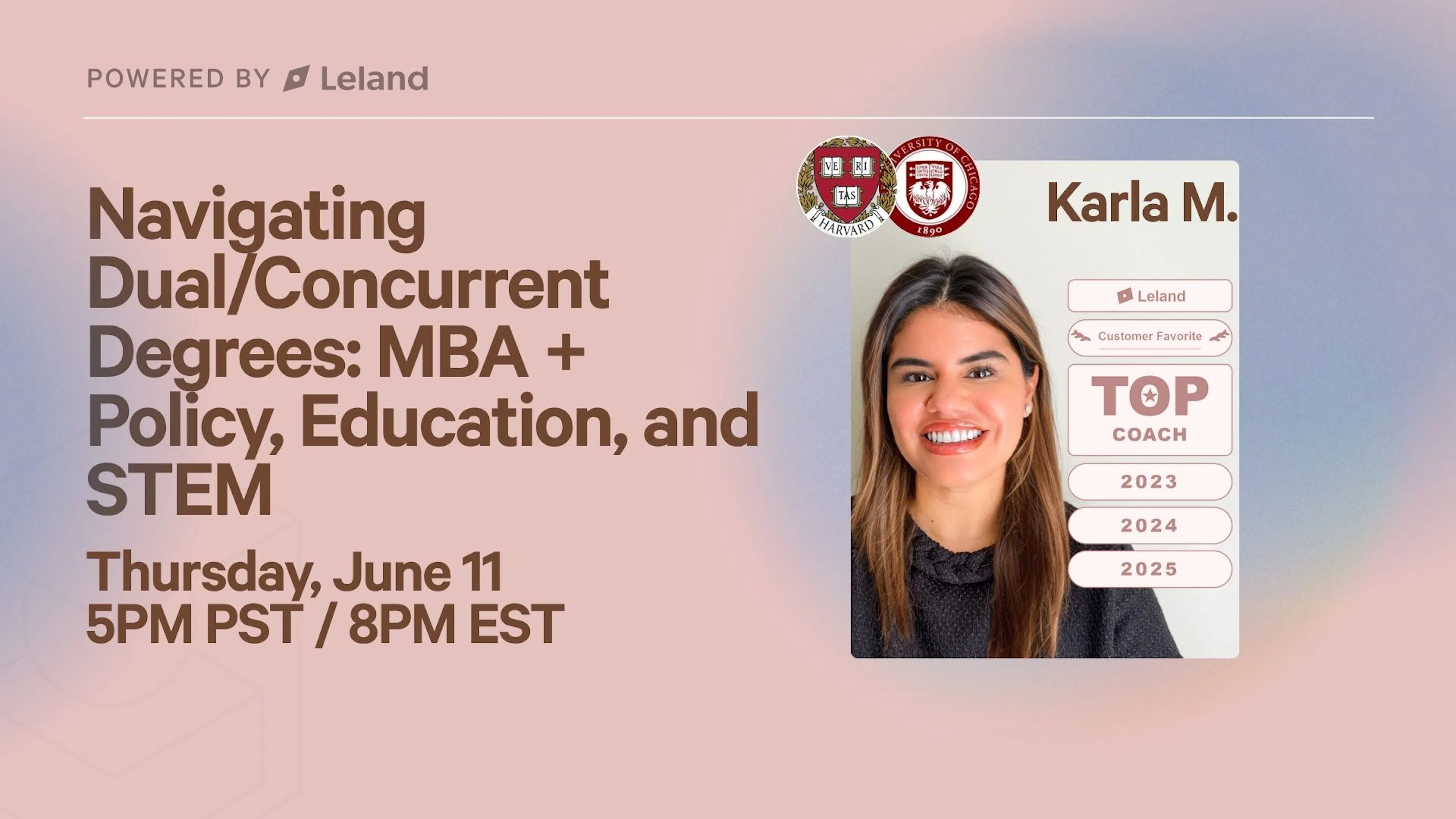 Navigating Dual/Concurrent Degrees: MBA + Policy, Education, and STEM