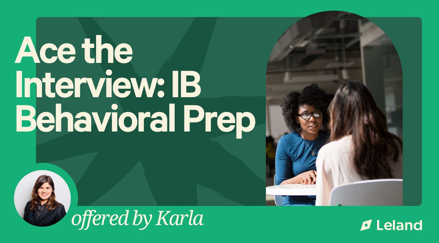 Ace the Interview: IB Behavioral Prep