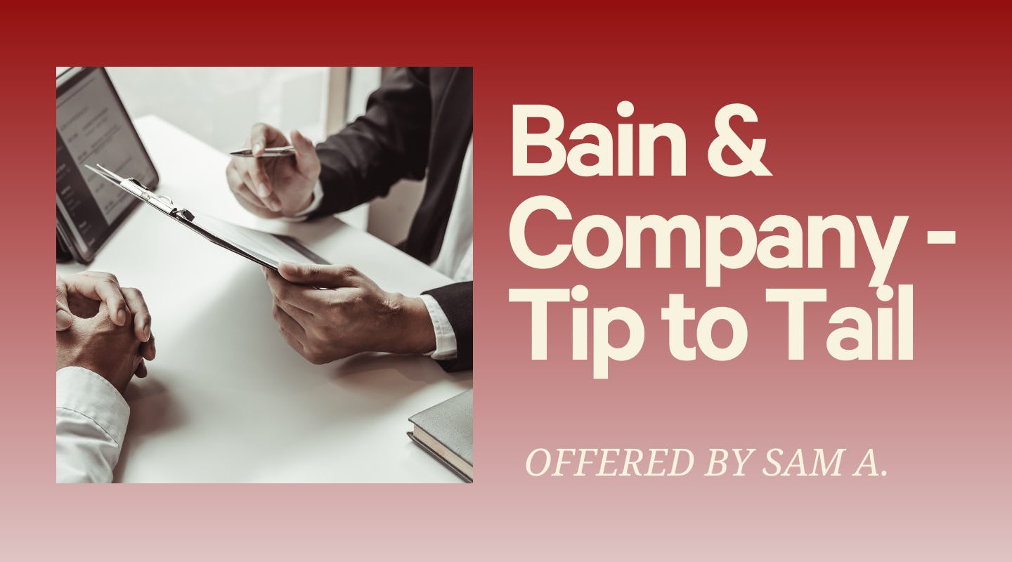 Bain & Company - Tip to Tail