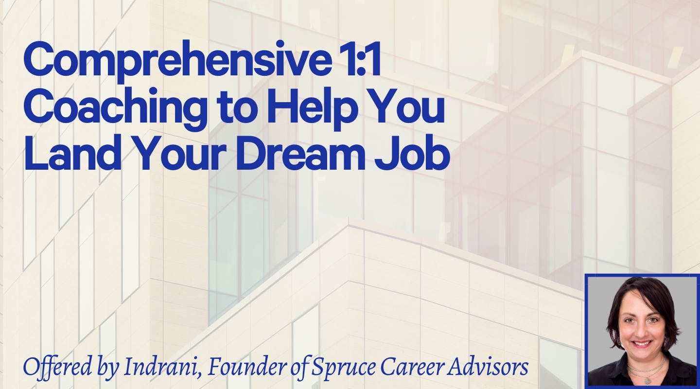 1:1 Coaching to Help You Land Your Dream Job