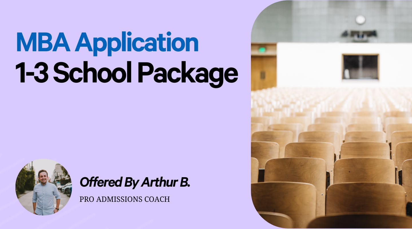 MBA Admissions Comprehensive Package - Get Accepted Into Your Dream School!
