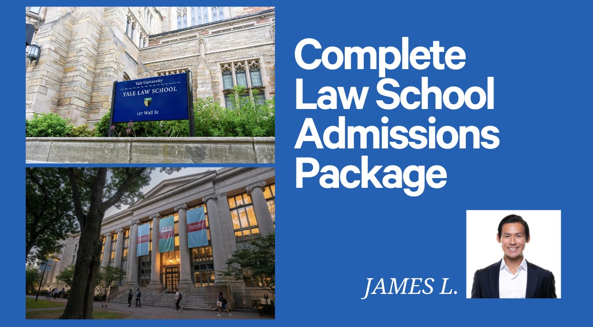 Complete Law School Admissions Package - with HLS Alum