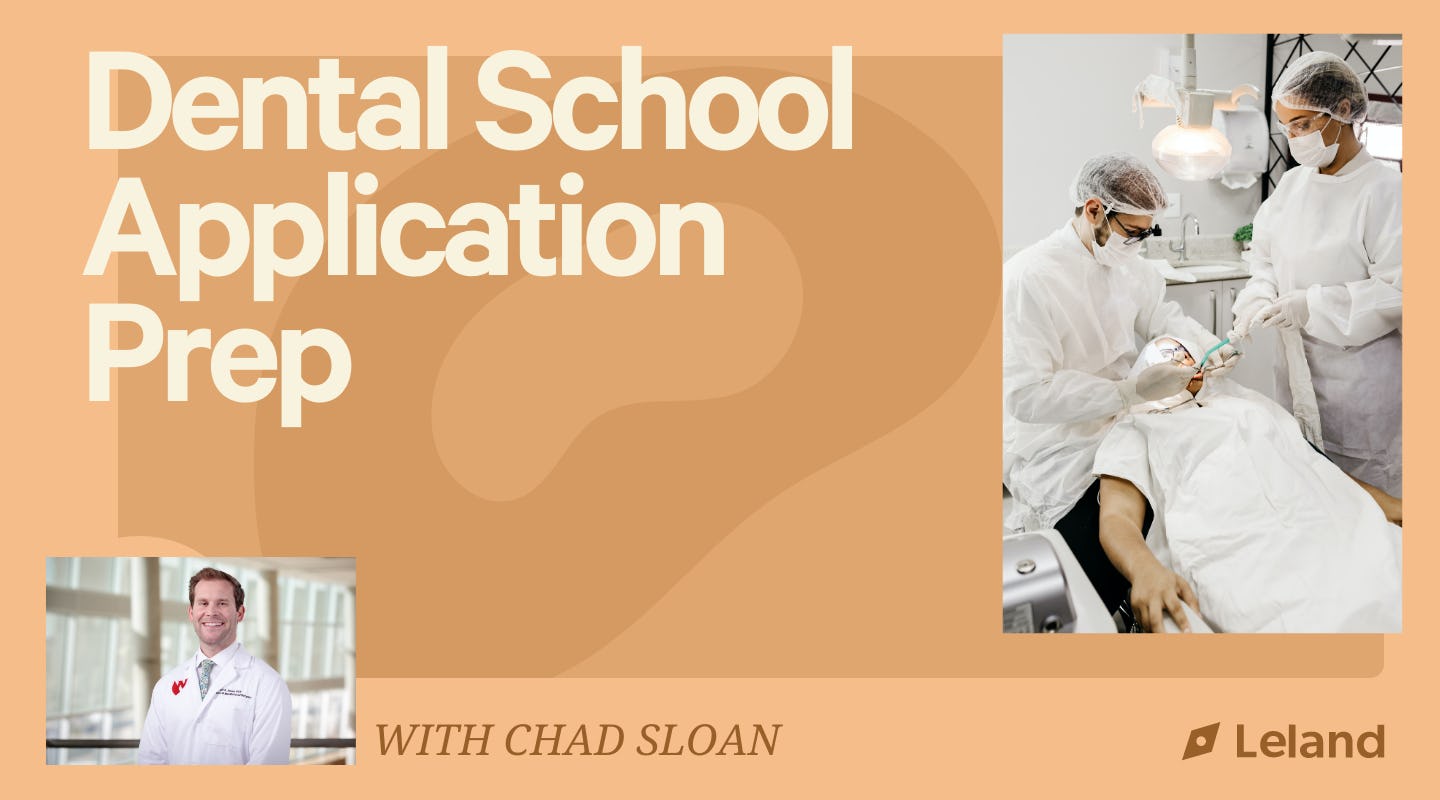 Dental School Comprehensive Prep Package (DAT, Essays, Apps, Schools)