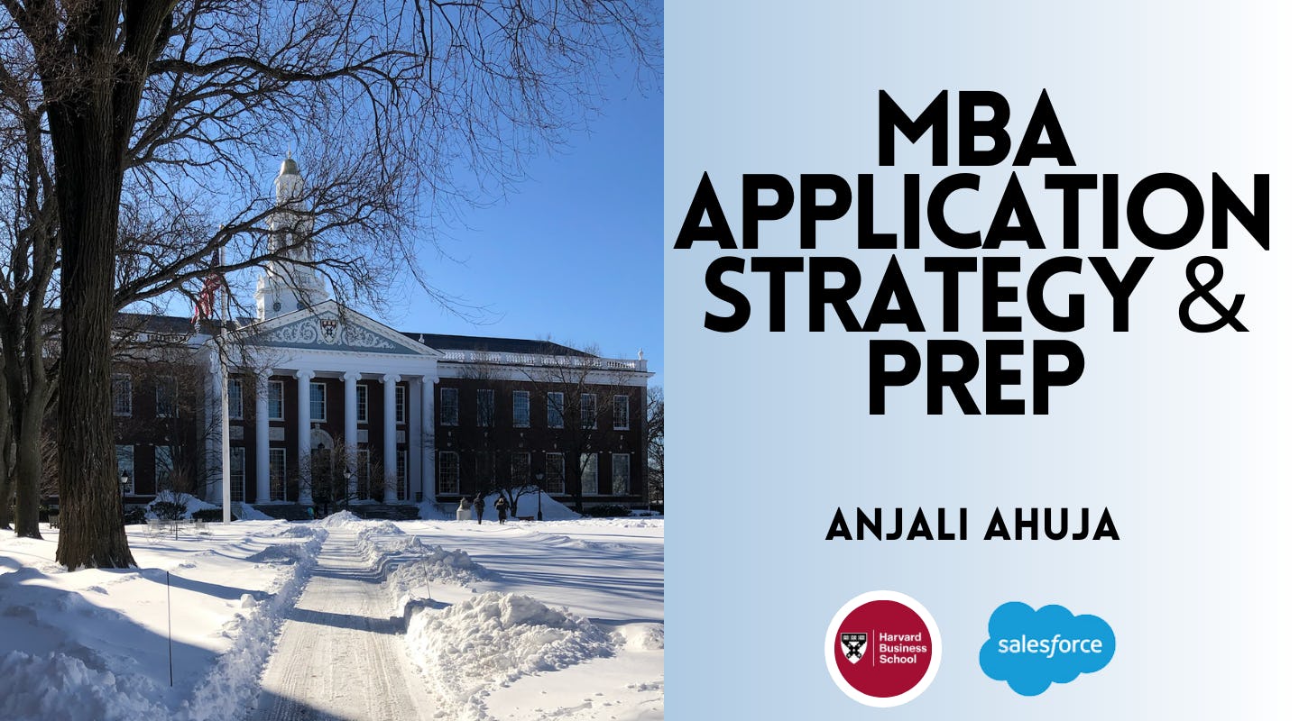 MBA Application Strategy  (1 School)