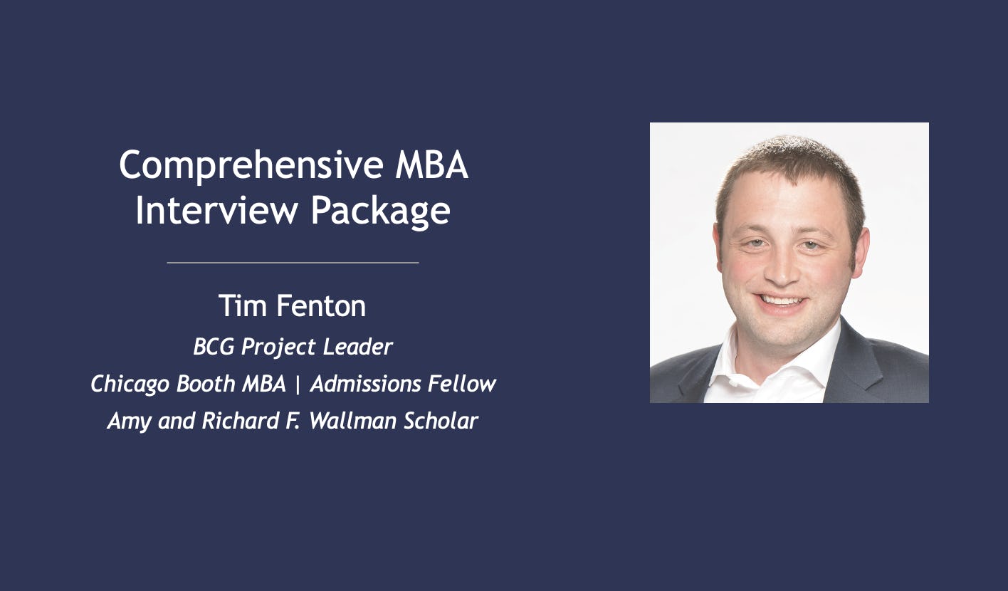 Comprehensive MBA interview prep session