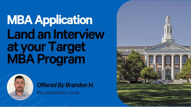 Land an Interview at your Target MBA Program