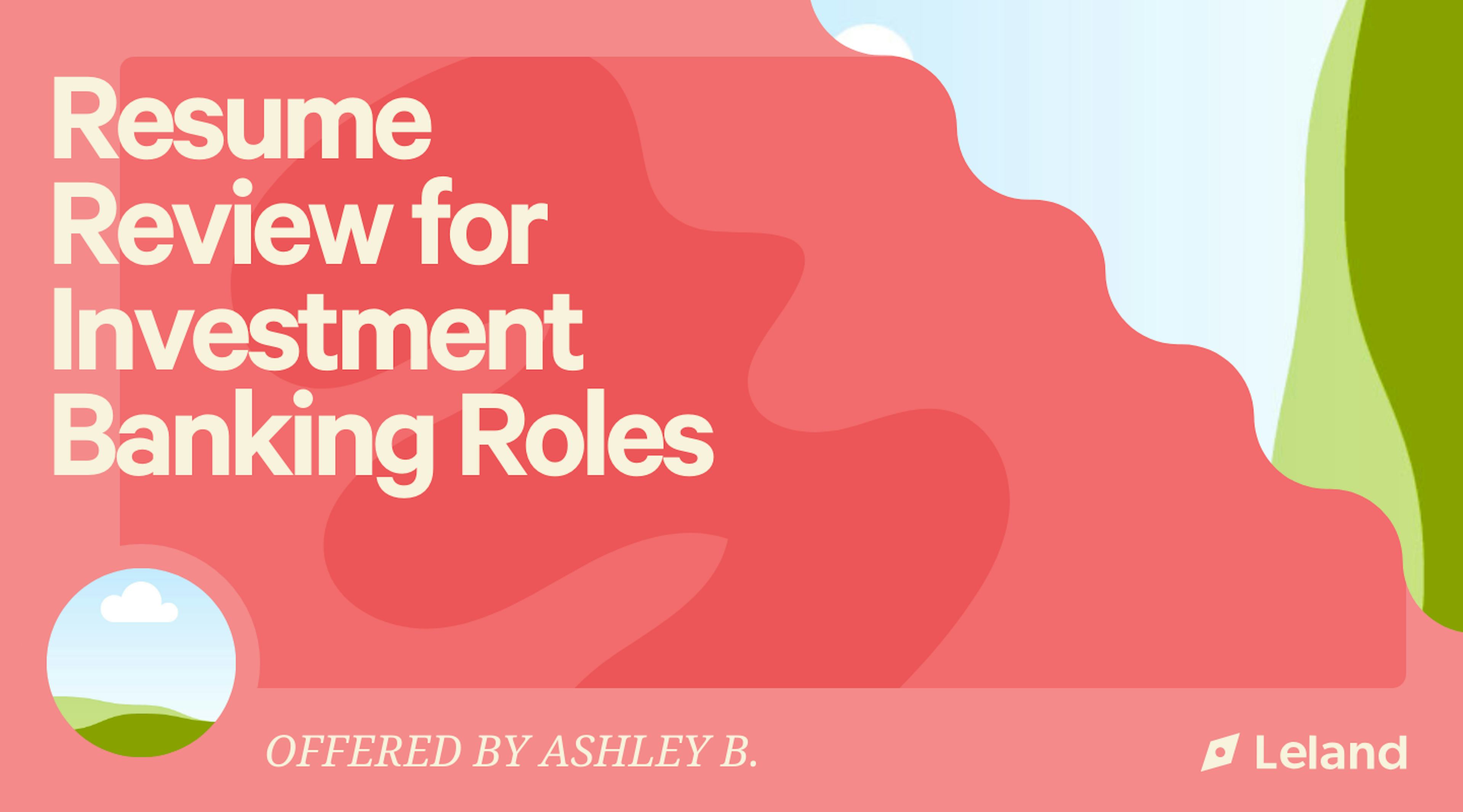 IB Resume Review to Land an Interview