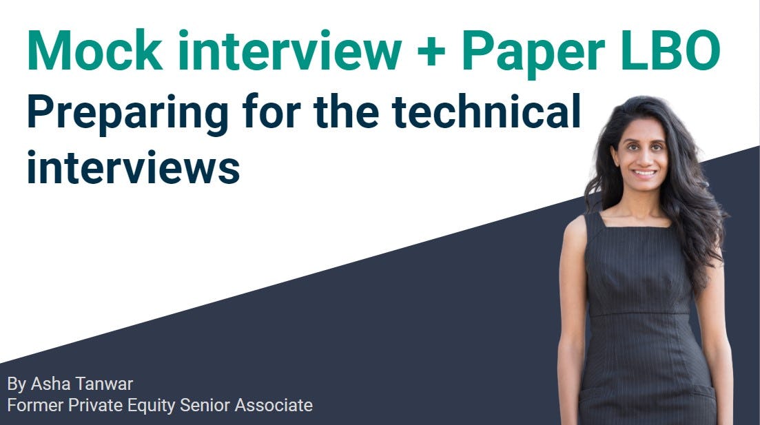 Mock interview and paper LBO - preparing for technical interviews