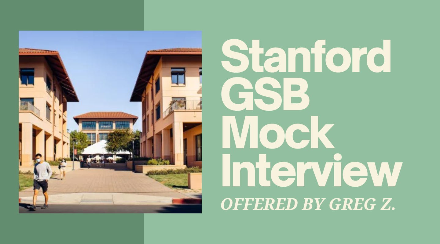 GSB Mock Interview