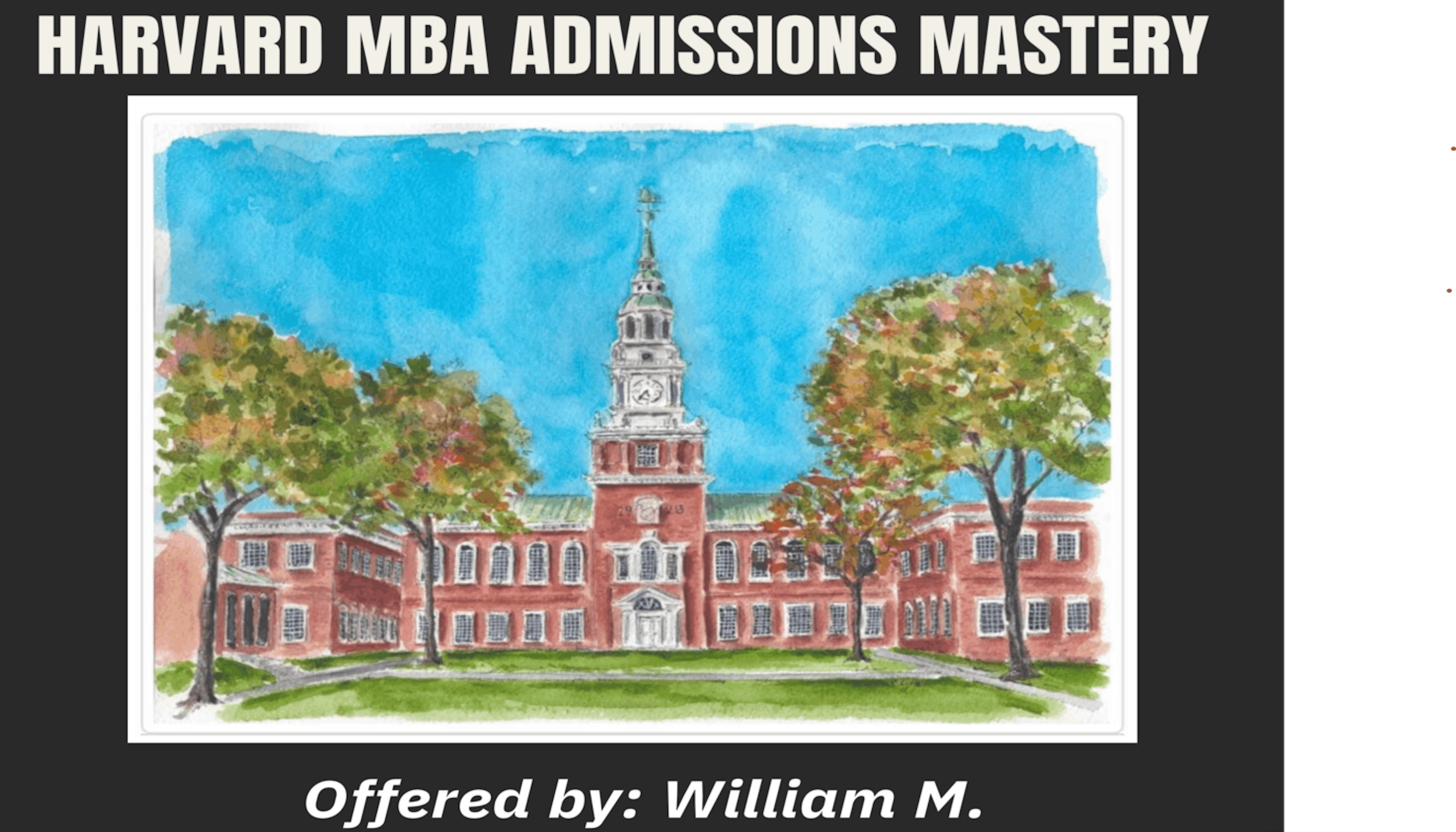 Harvard MBA Admission Mastery