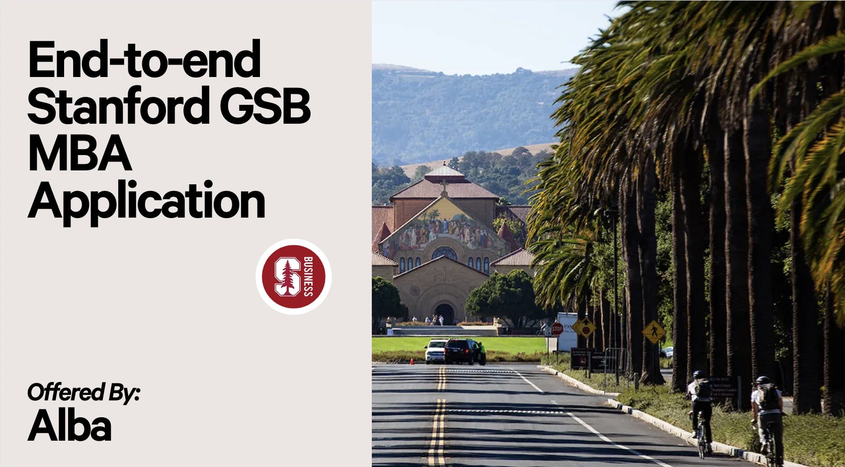 Stanford MBA application by Alba R. MBA Package Leland