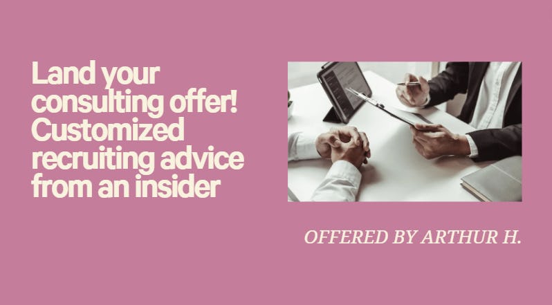 Land your consulting offer: advice from a decision maker
