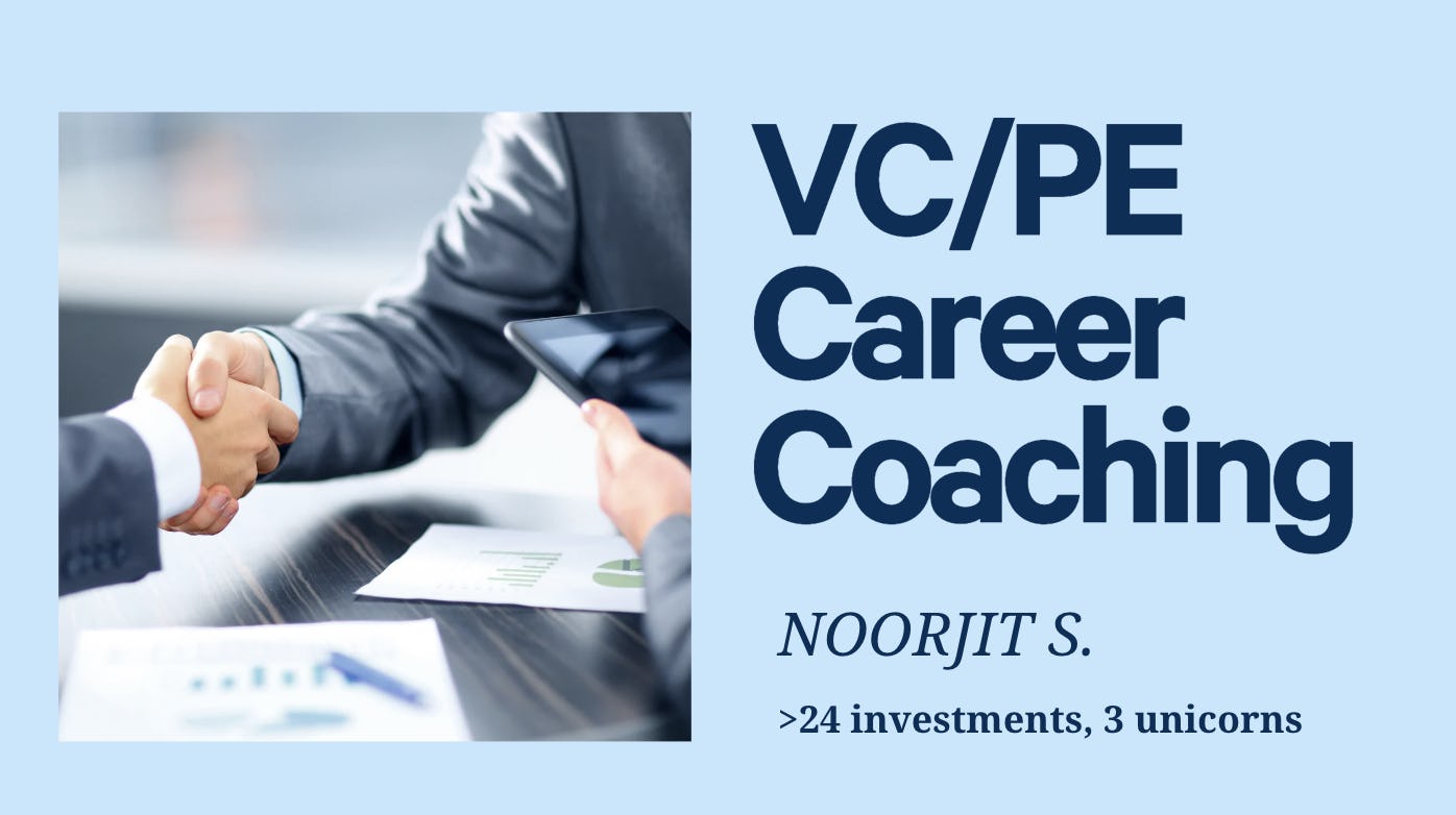VC/PE Career Advice & Mentorship