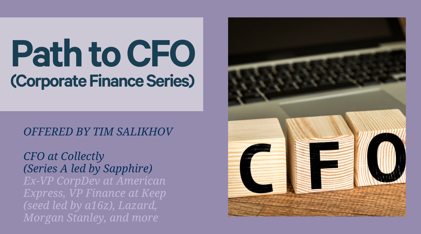 The Path to CFO (Corporate Finance)