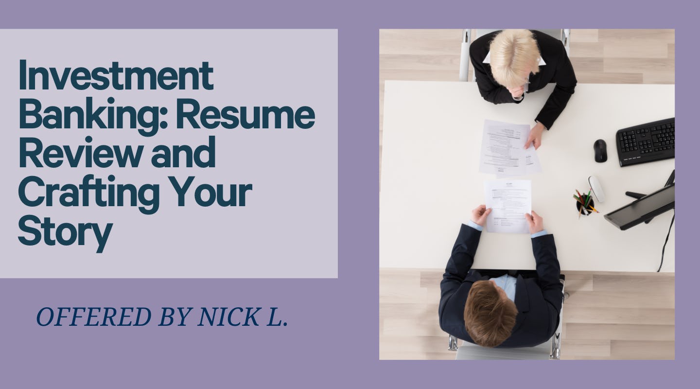 Nailing First Impression - Resume Review and "Your" Story Review