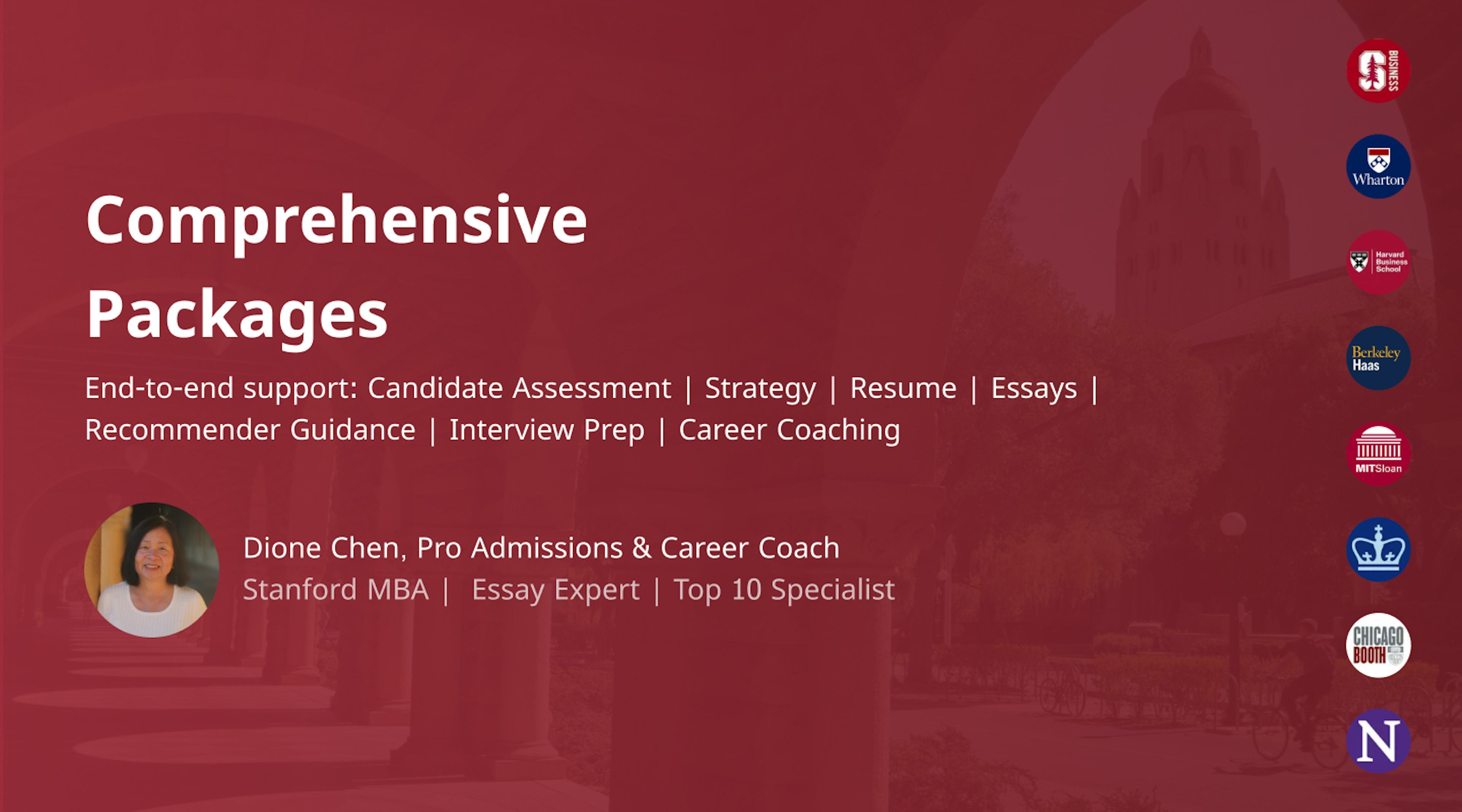 Comprehensive MBA Application Package - End-to-End Peronalized Support