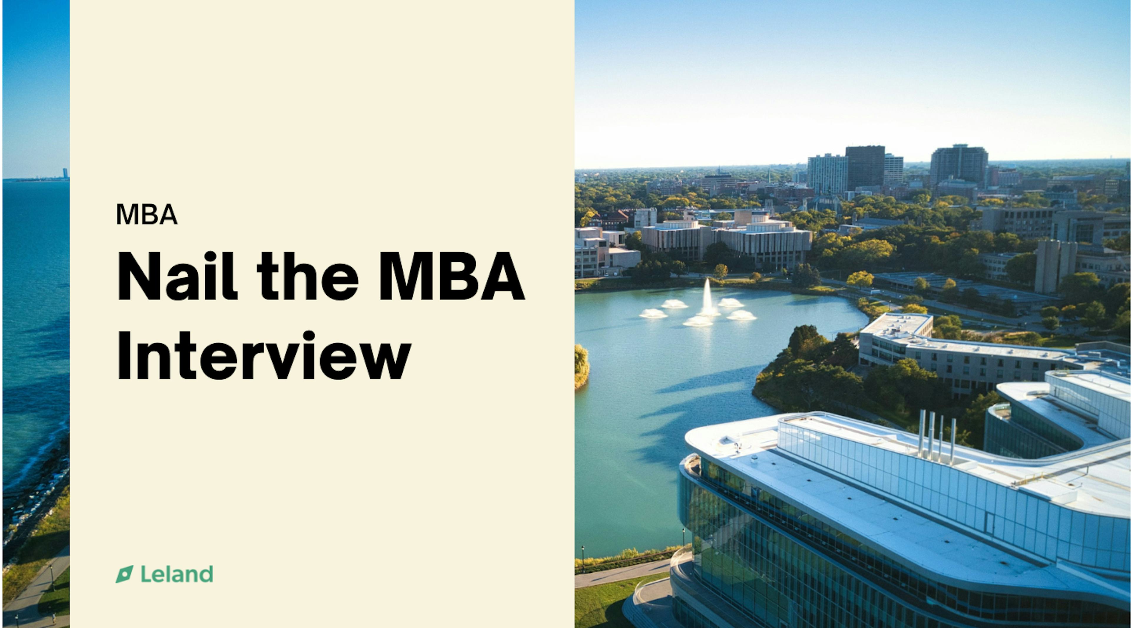 Nail the MBA Interview