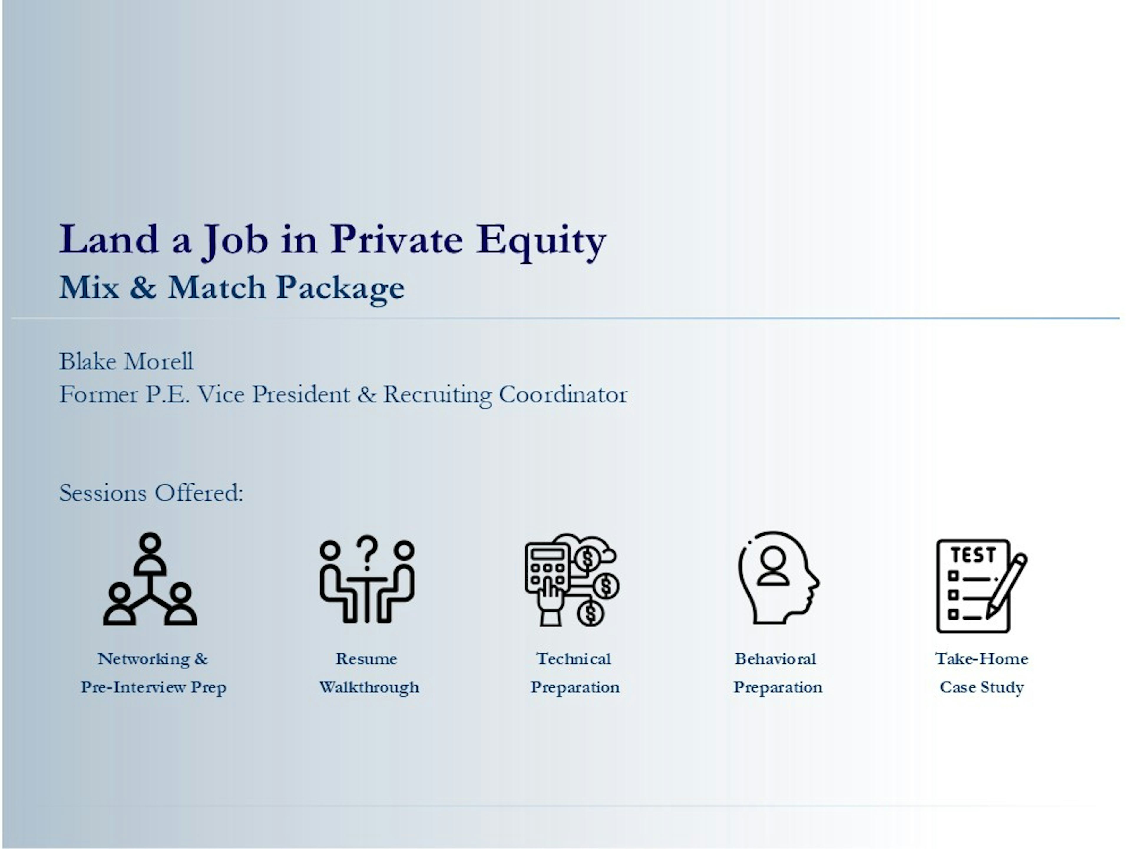 Explanation of the Private Equity Job & Due Diligence Process