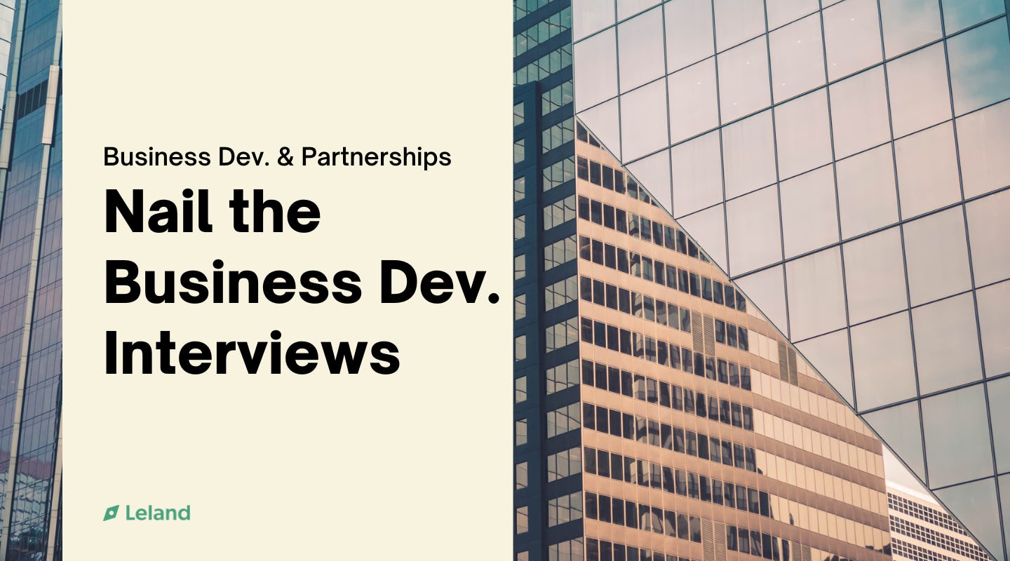 Nail the Business Development Interviews