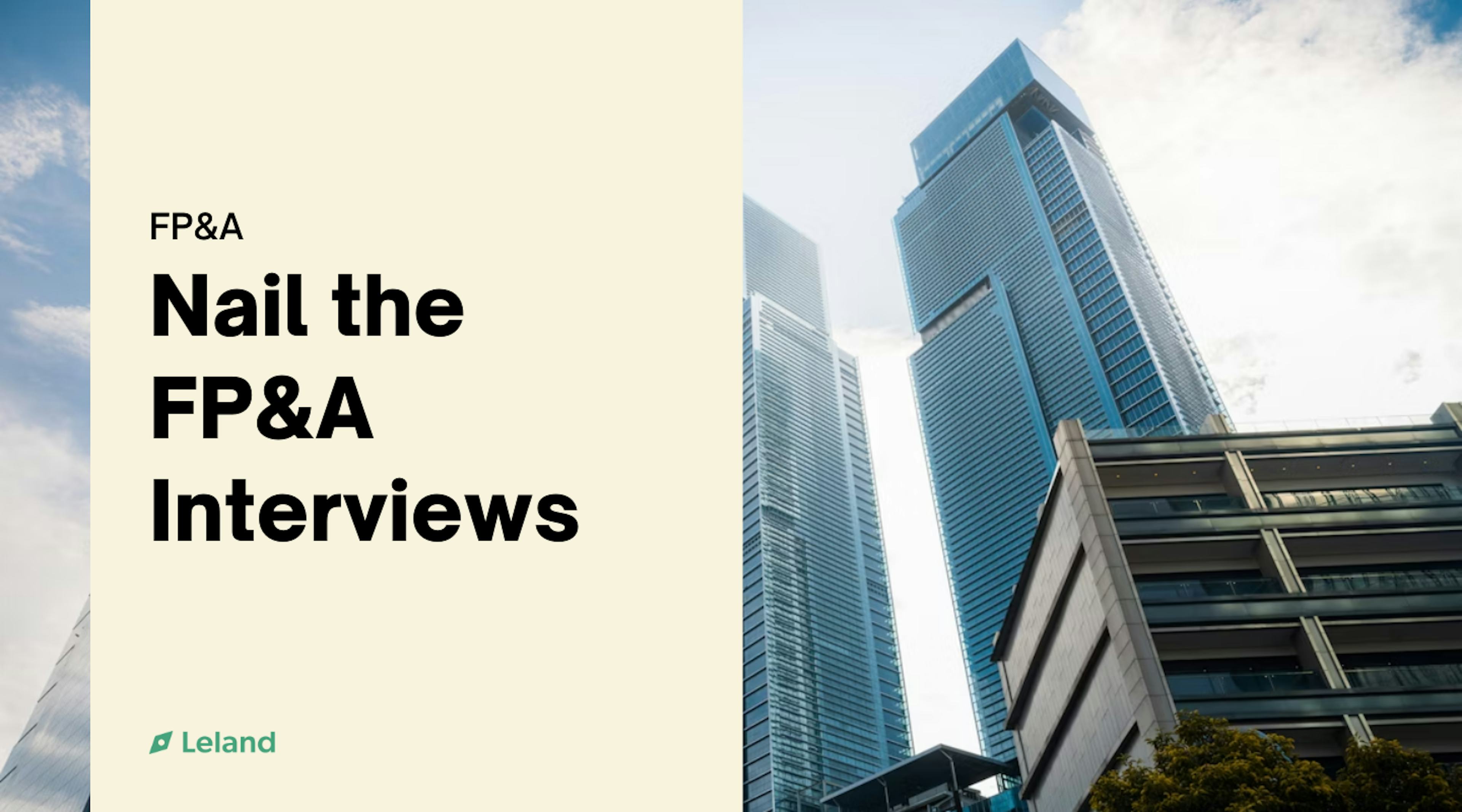 Nail the FP&A Interviews