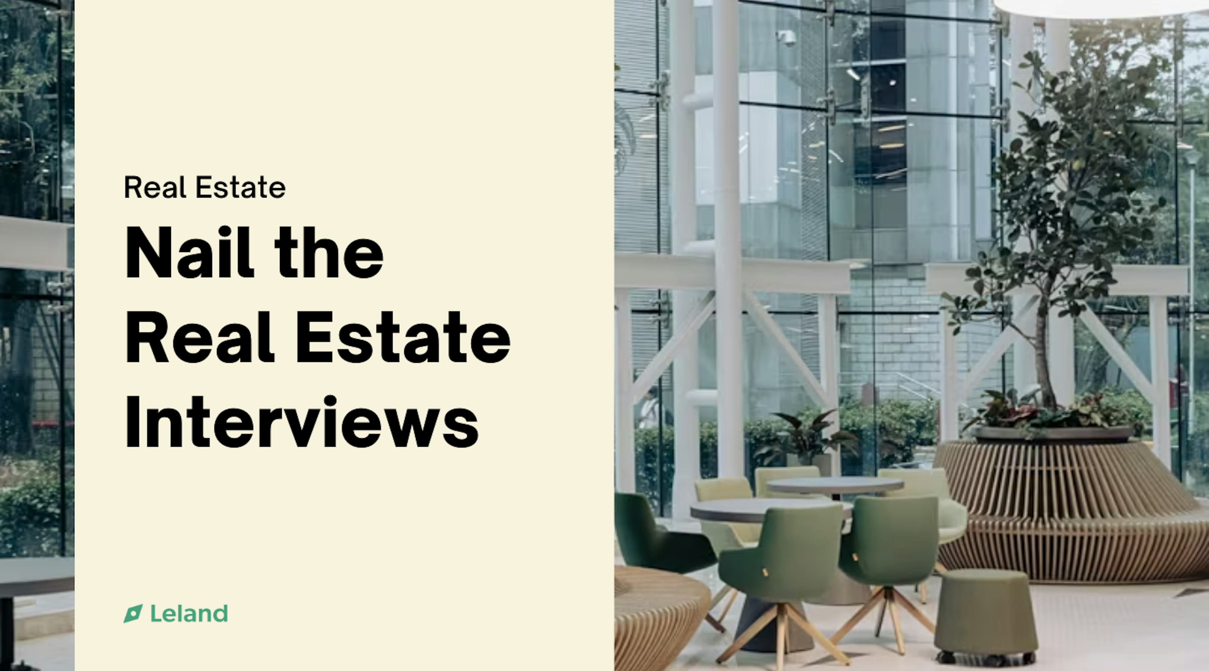 Nail the Real Estate Interviews