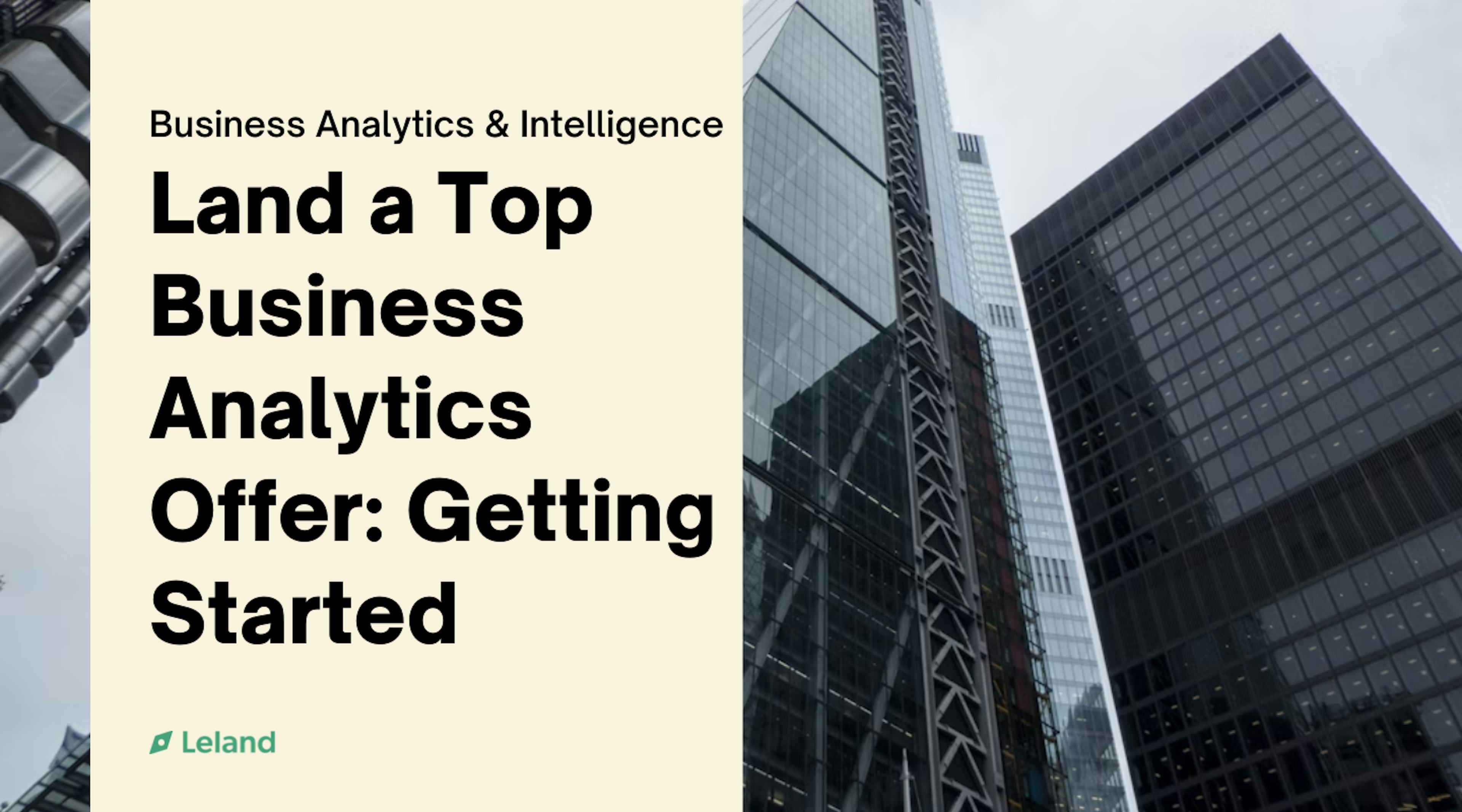 Land a Top Business Analytics Offer — Getting Started
