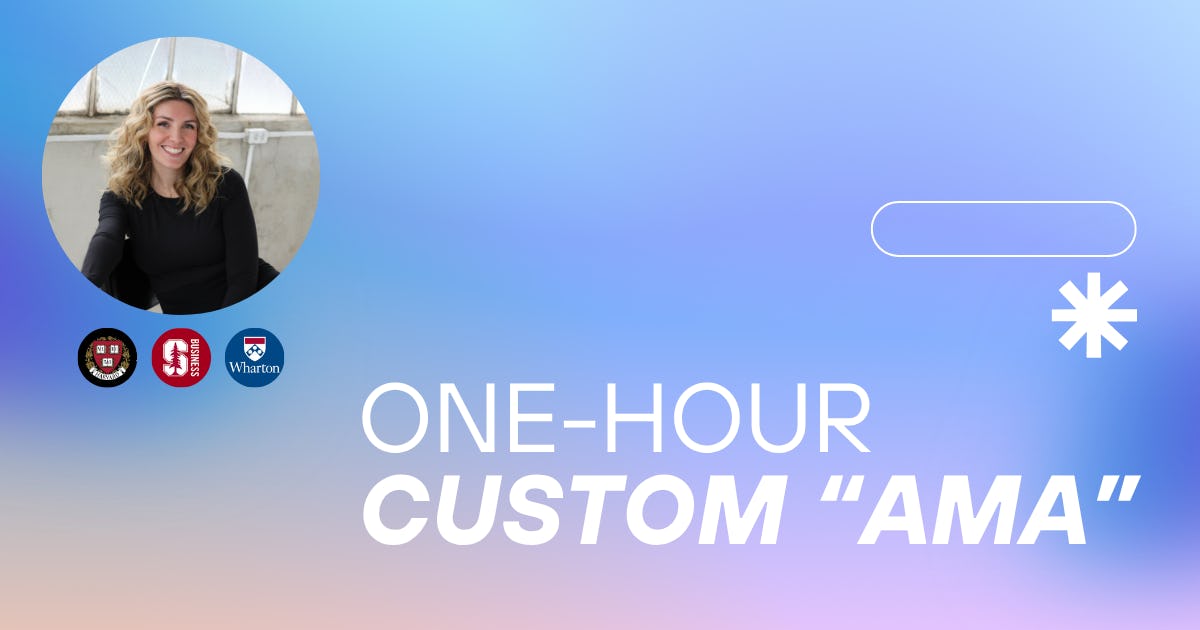 One-Hour MBA Application Custom AMA