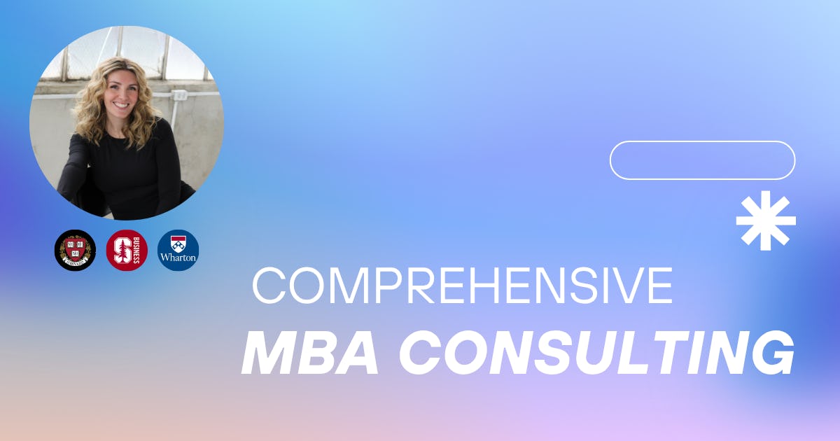 Comprehensive MBA Admissions Consulting - From 0 to Admitted!
