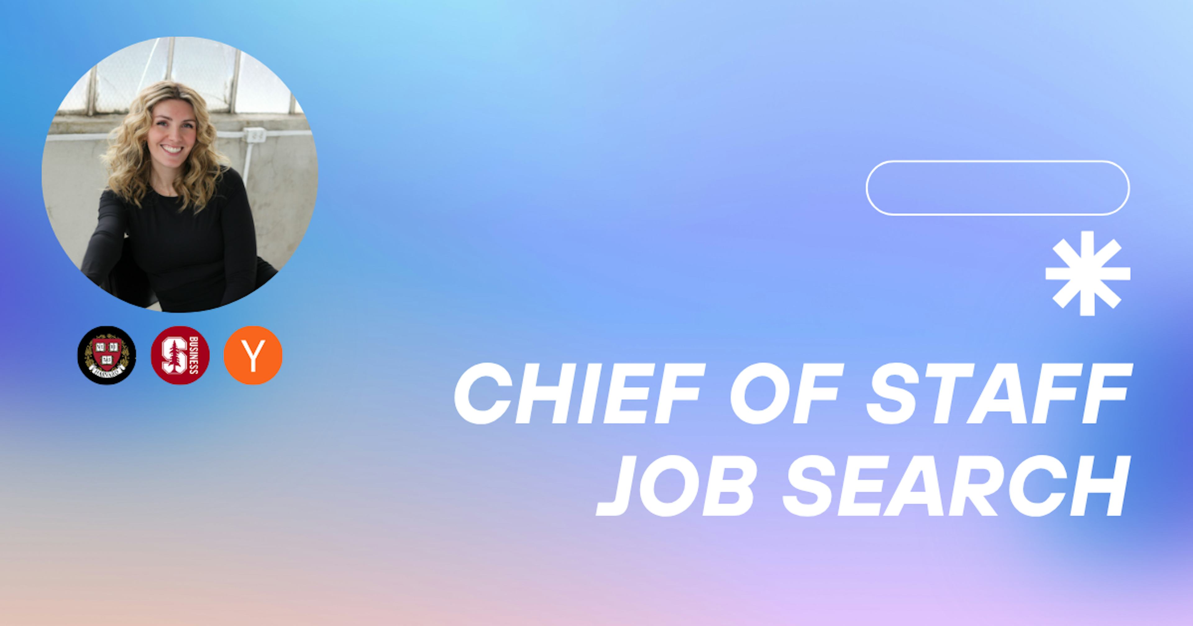 Kickstart a Chief of Staff Job Search