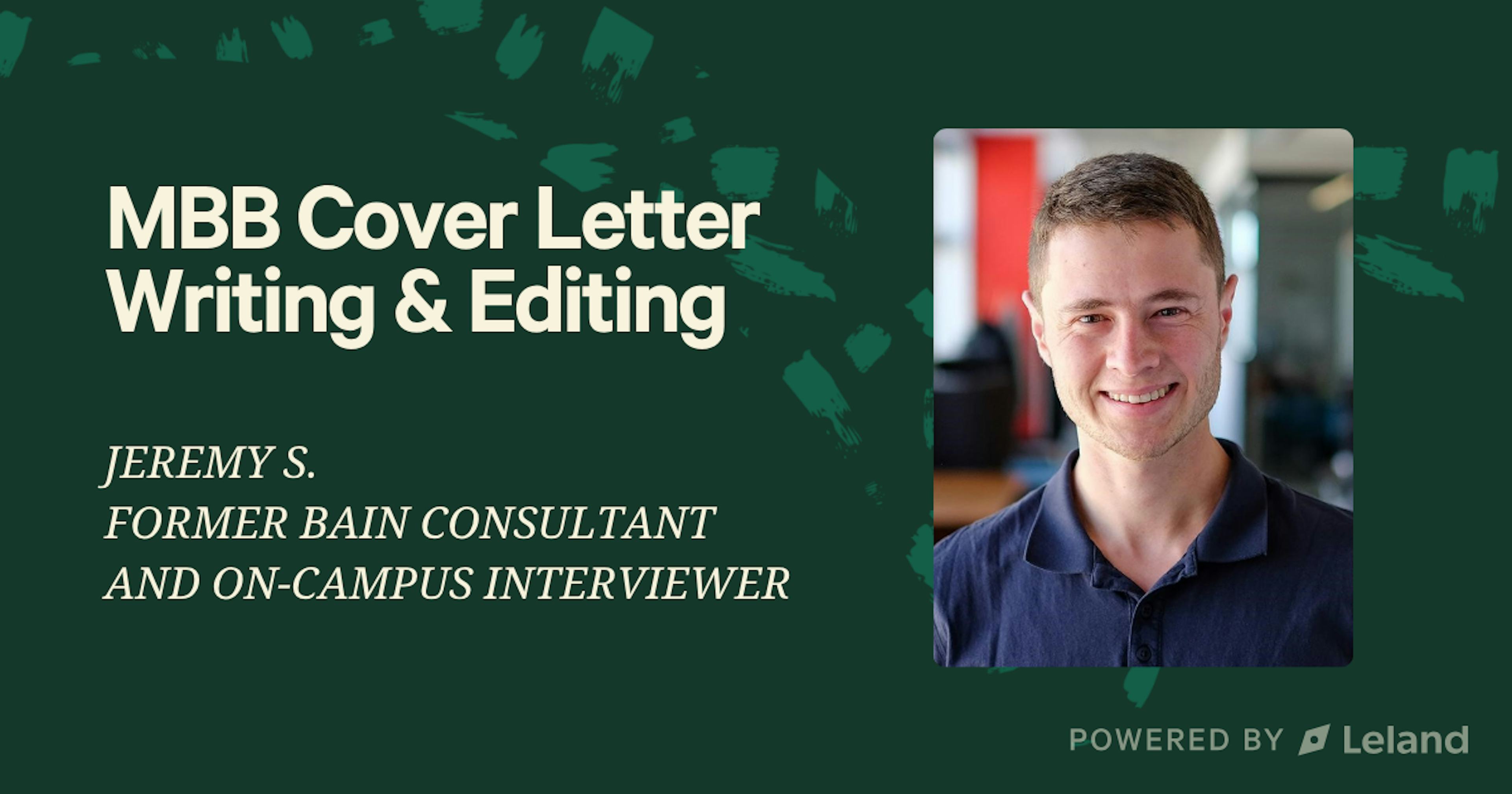 MBB Cover Letter Writing & Editing
