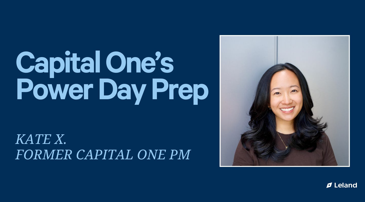 Capital One Power Day Prep | Tiered Package | Product Management