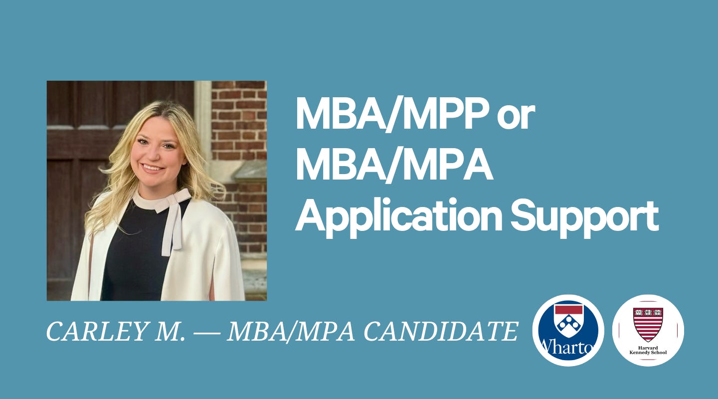 Applying for an MBA/MPA Dual Degree