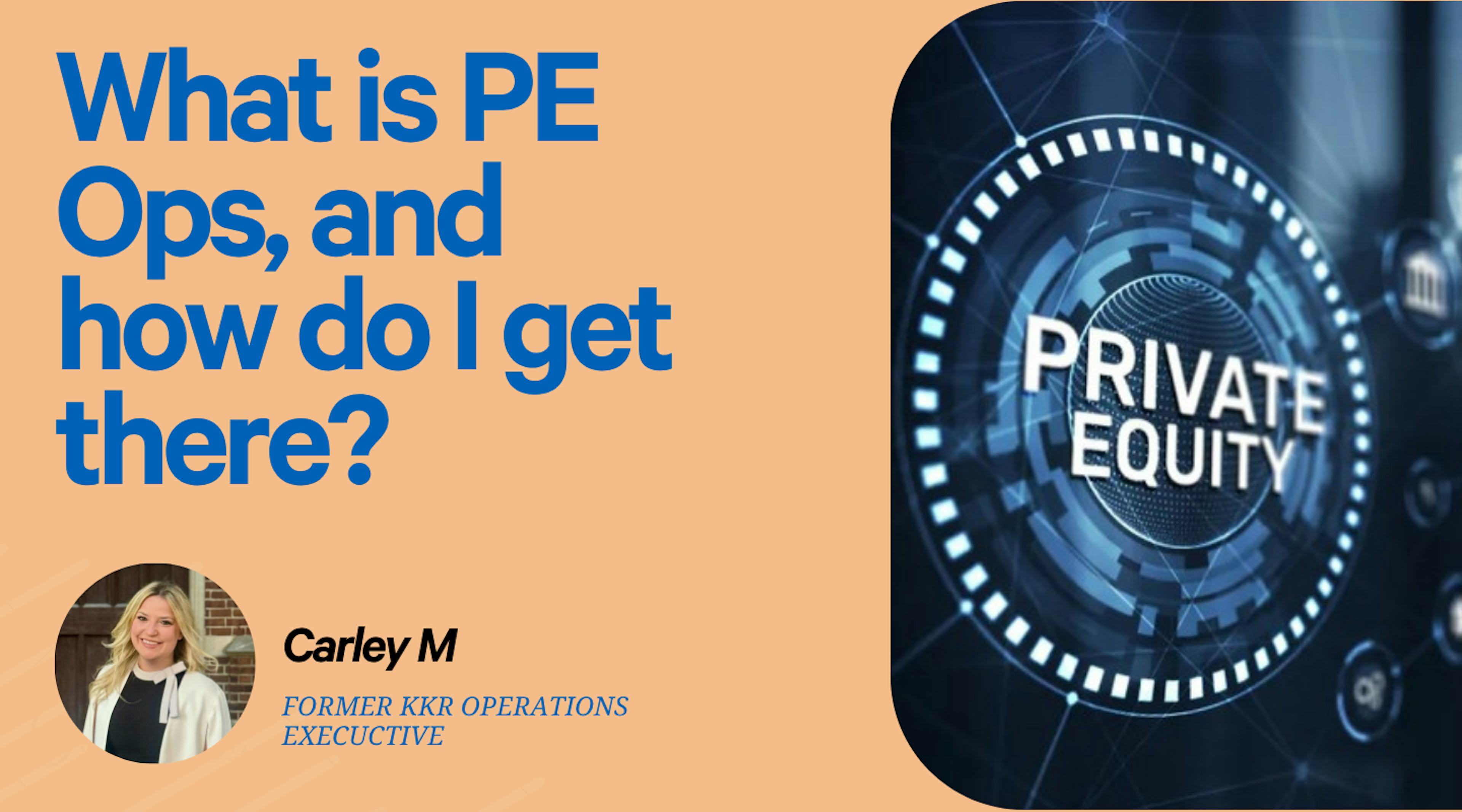 What is PE Operations, and How Do I Break In?