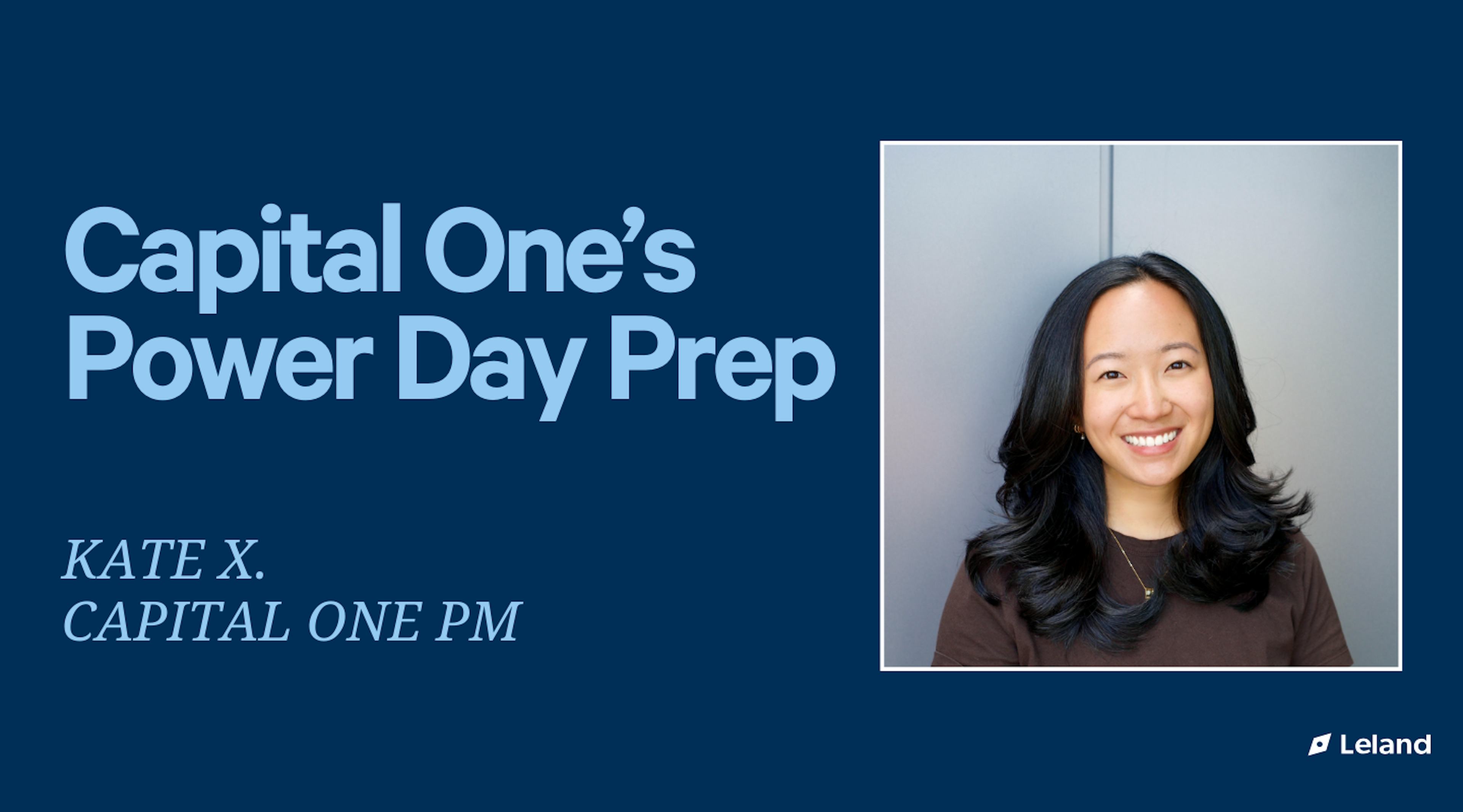 Capital One Power Day Prep | Tiered Package | For PMs, DAs, BAs