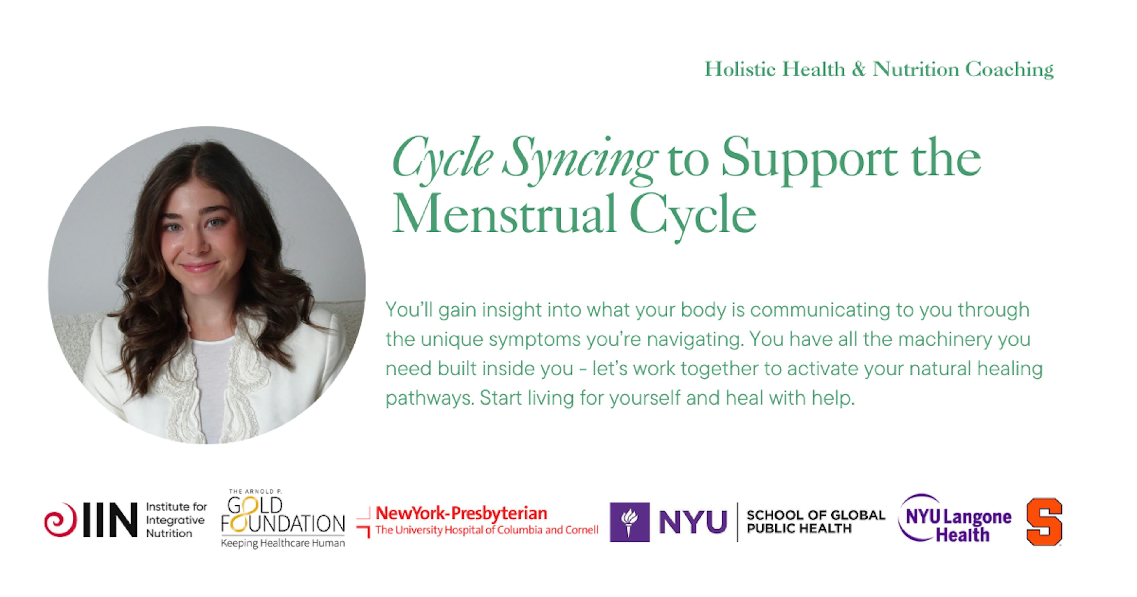 Cycle Syncing: Nutrition & Exercise to Support Women's Health
