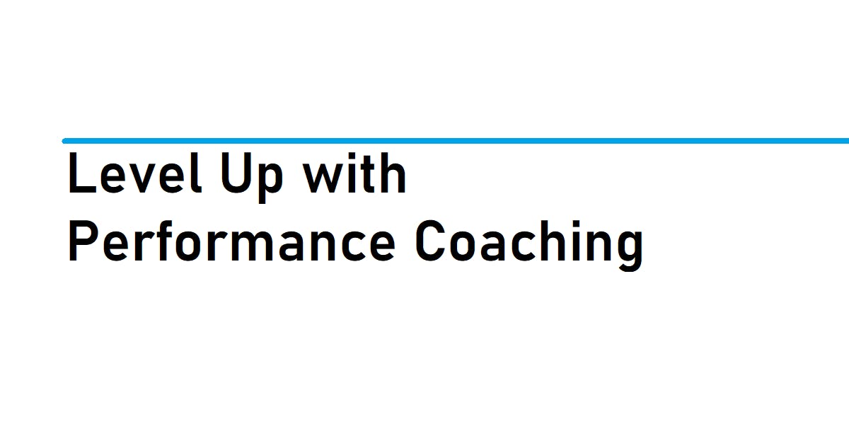 Ongoing Performance Coaching
