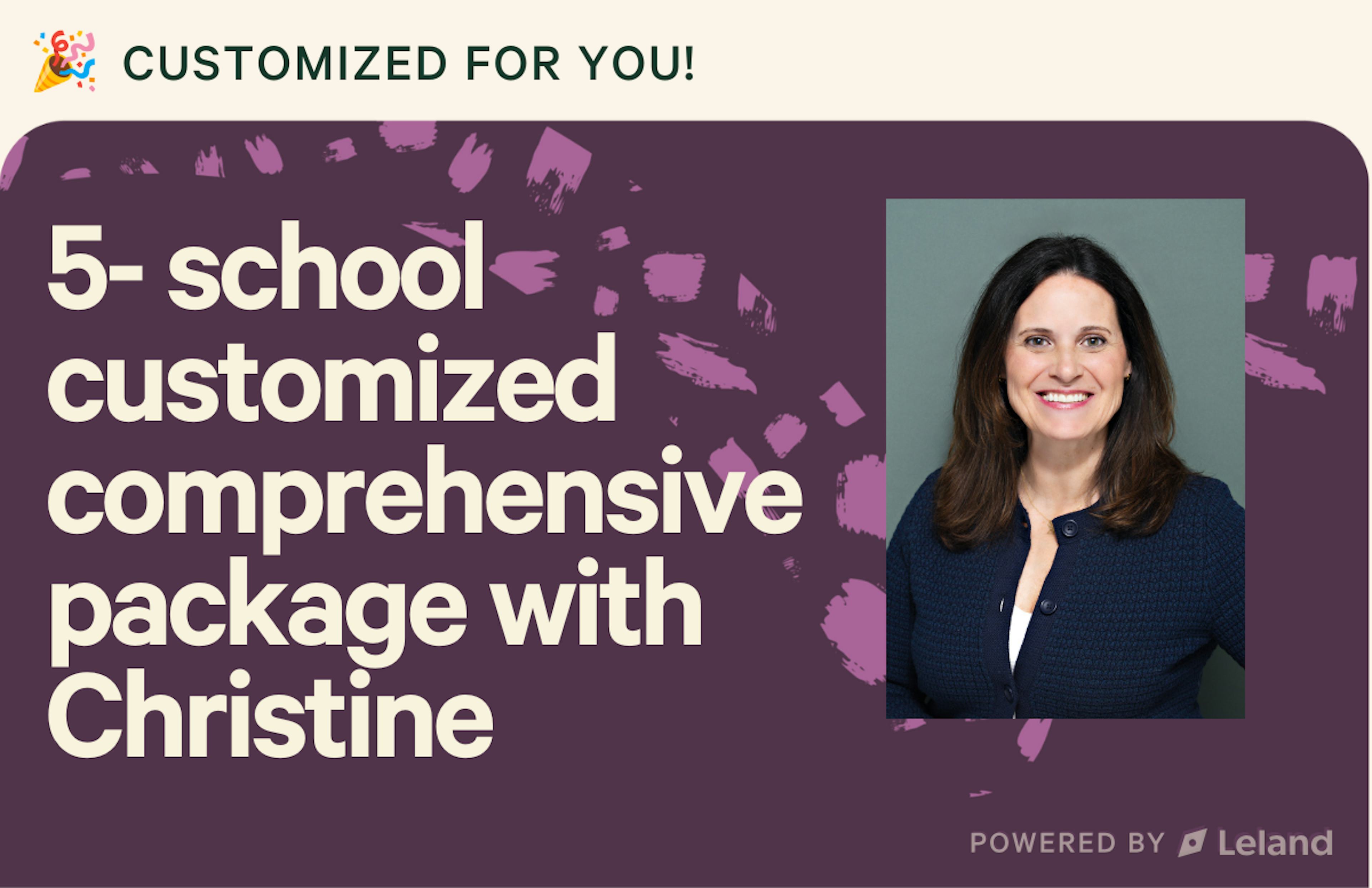 Five school Master's application package 