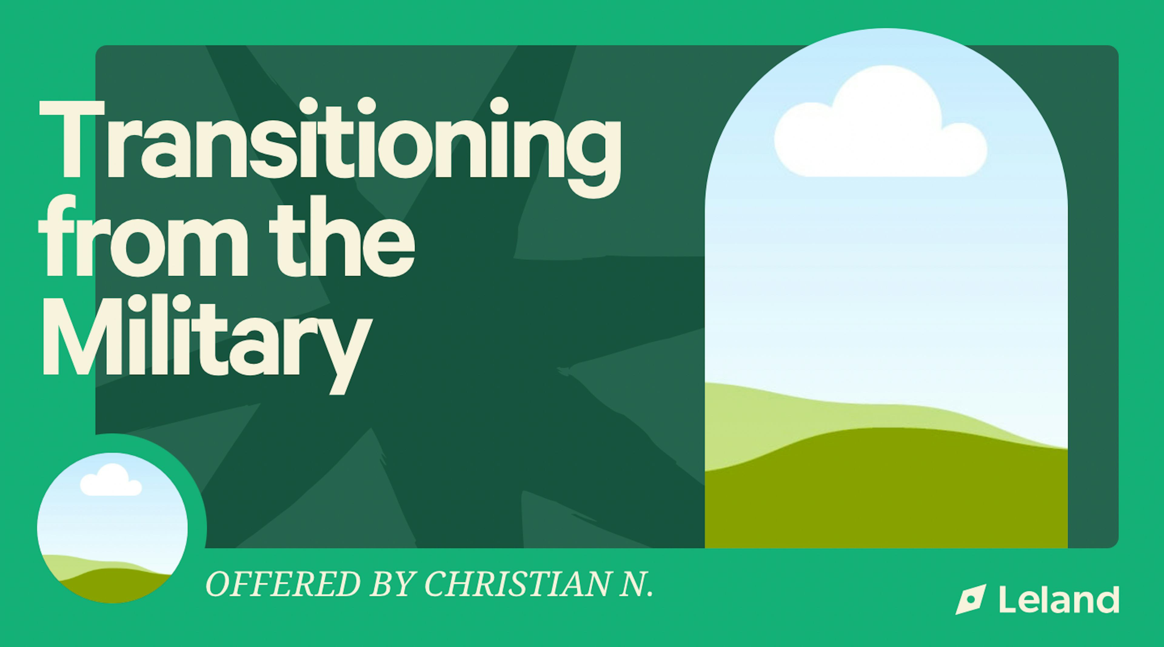 Transitioning to the Civilian Sector