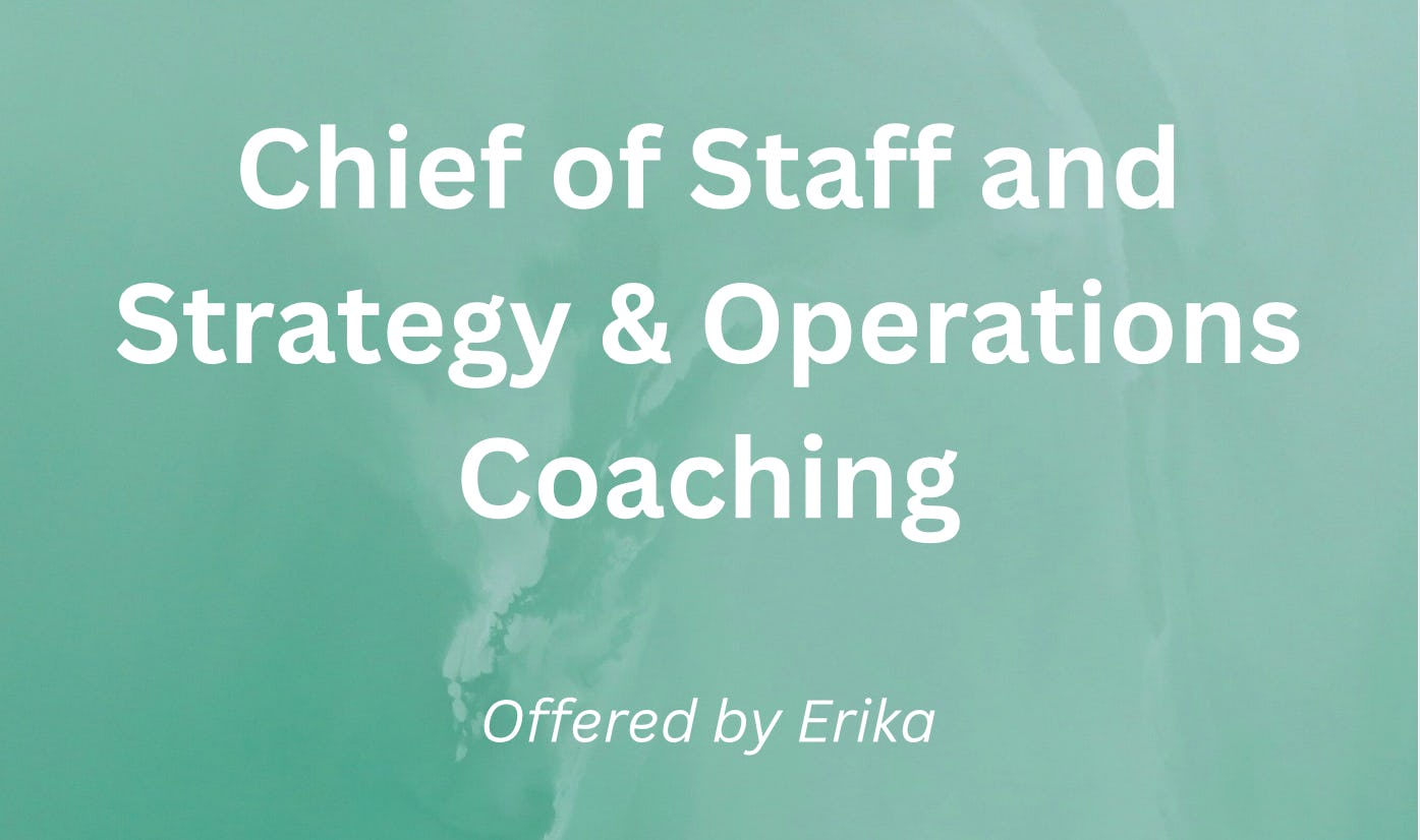 Become an effective Chief of Staff