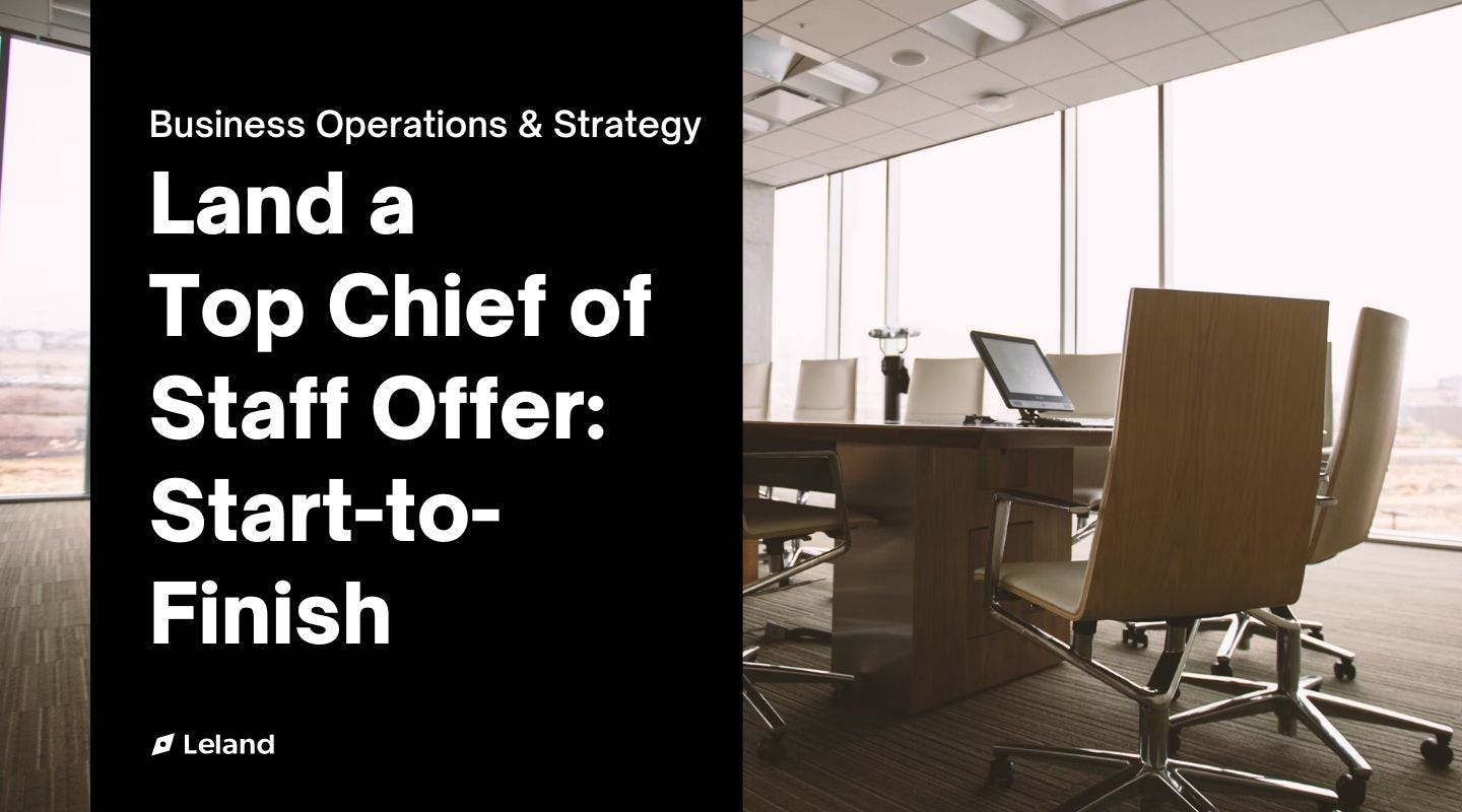 Land a Chief of Staff Offer — Complete Package