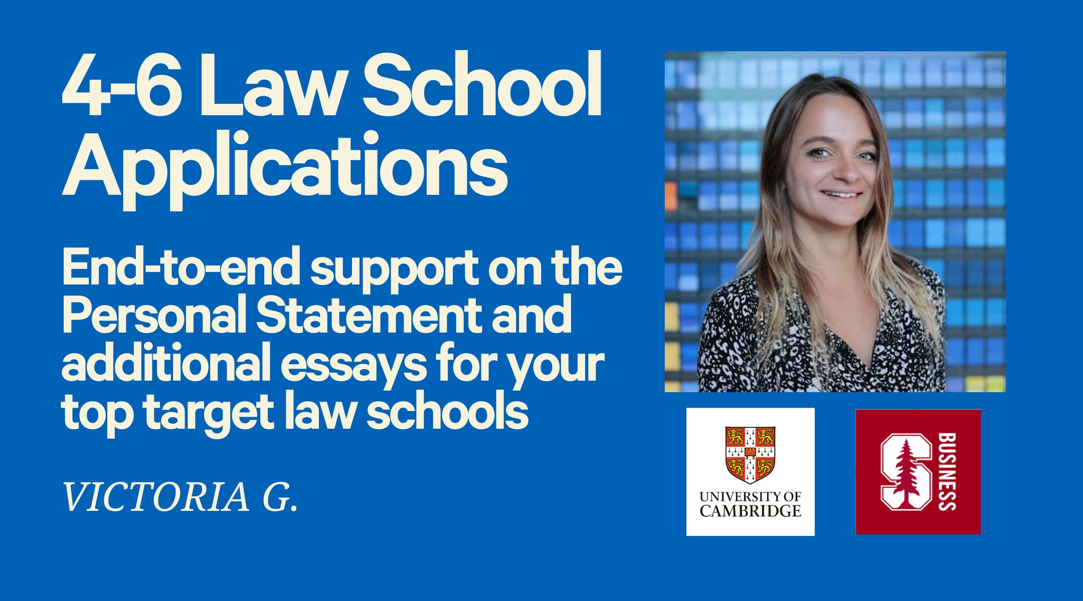 Tell your story clearly & powerfully in 4-6 law school applications! β