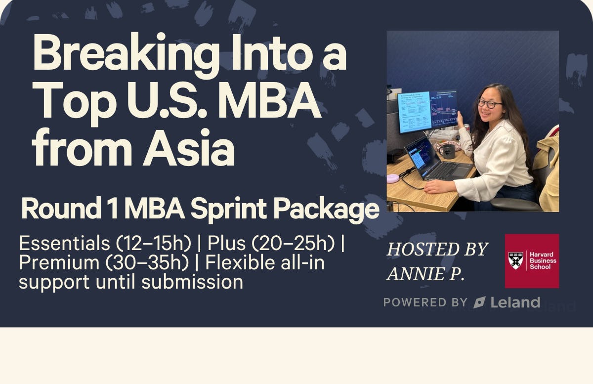 Round 1 MBA Sprint Package