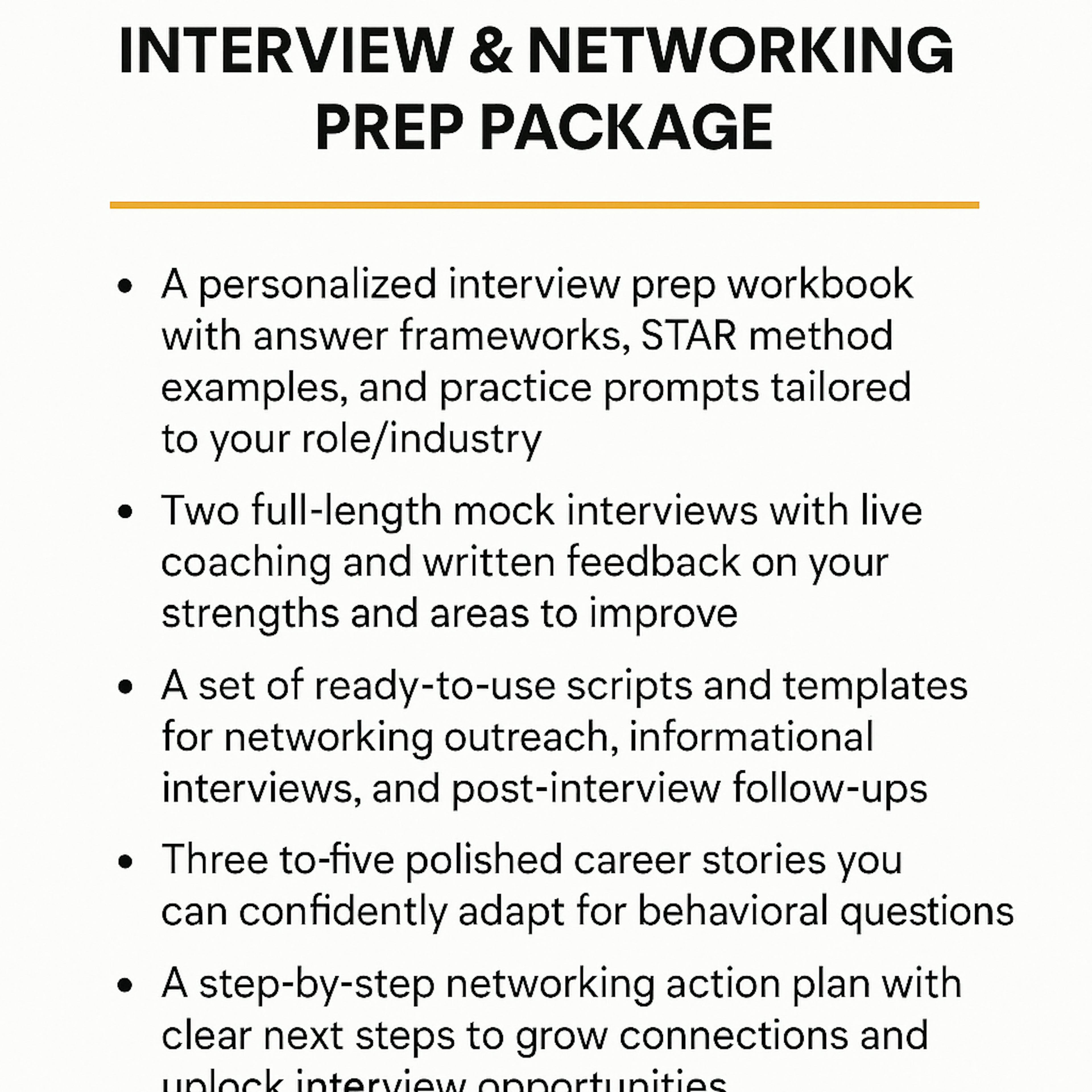 Networking + Interview Prep
