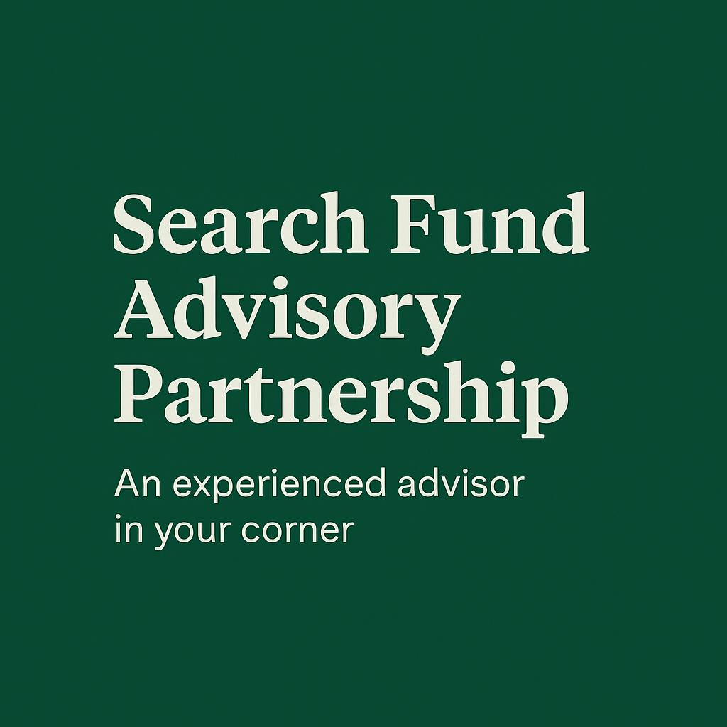 Search Fund Advisory Partnership (6-Month Program)
