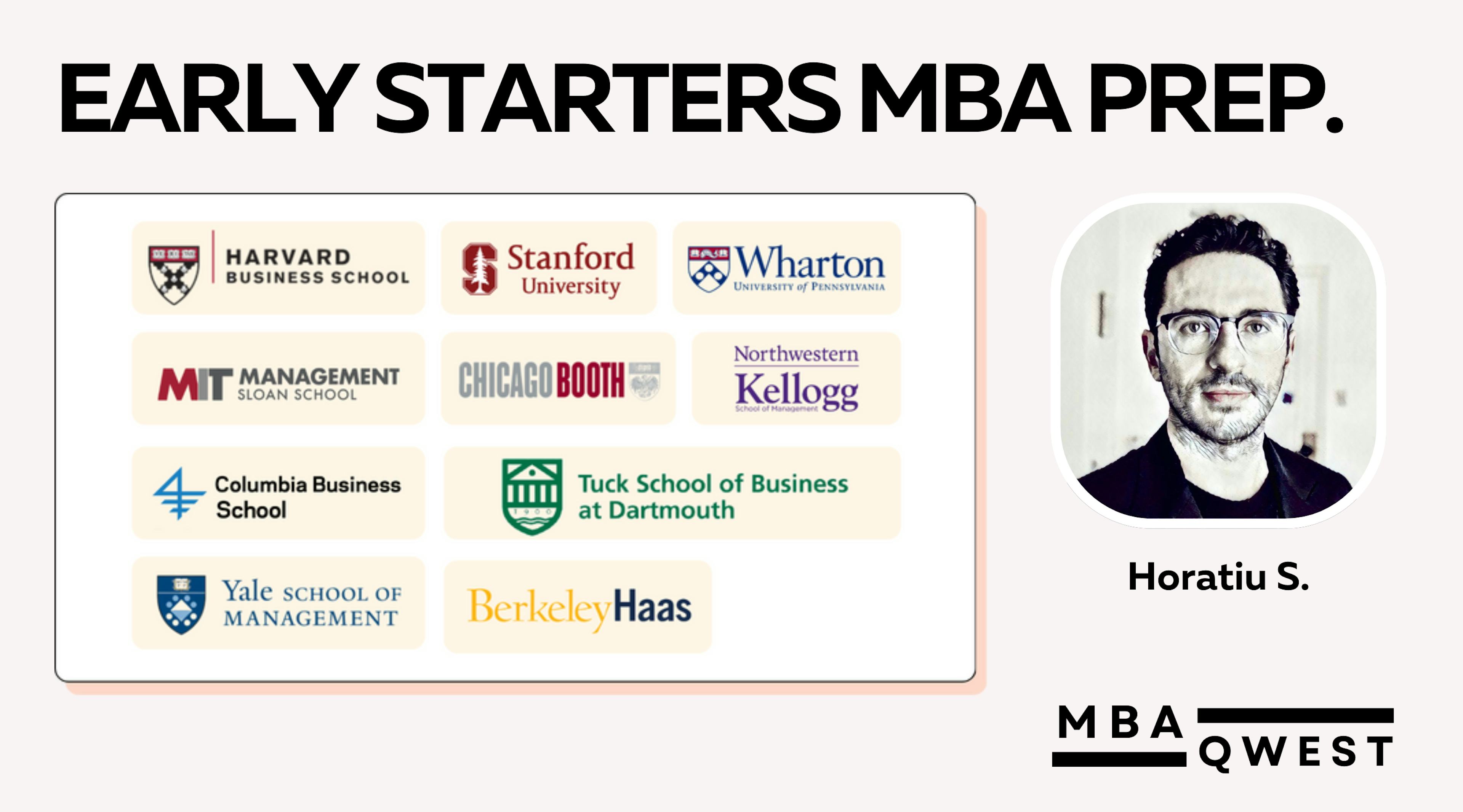 Early Starters MBA Prep Plan