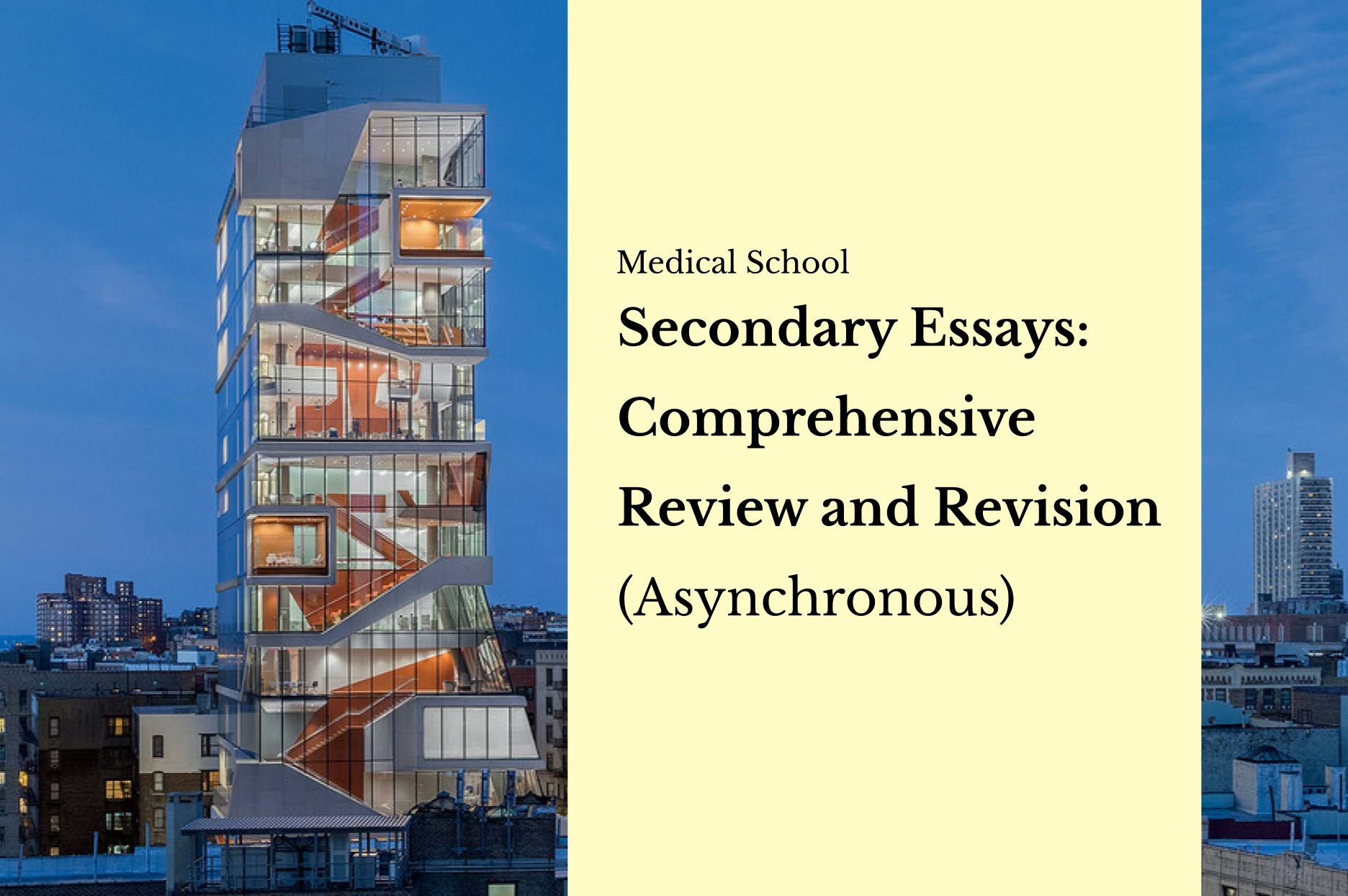 Secondary Essay Review (Asynchronous)